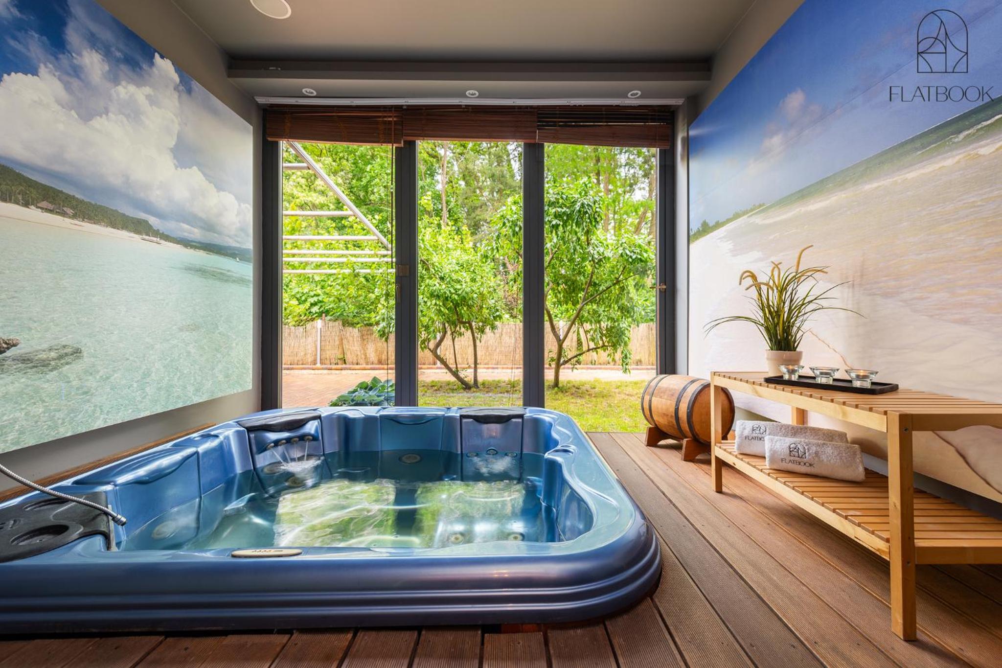 Flatbook Willa Spa Mikoszewo - 4 sypialni, jacuzzi i sauna