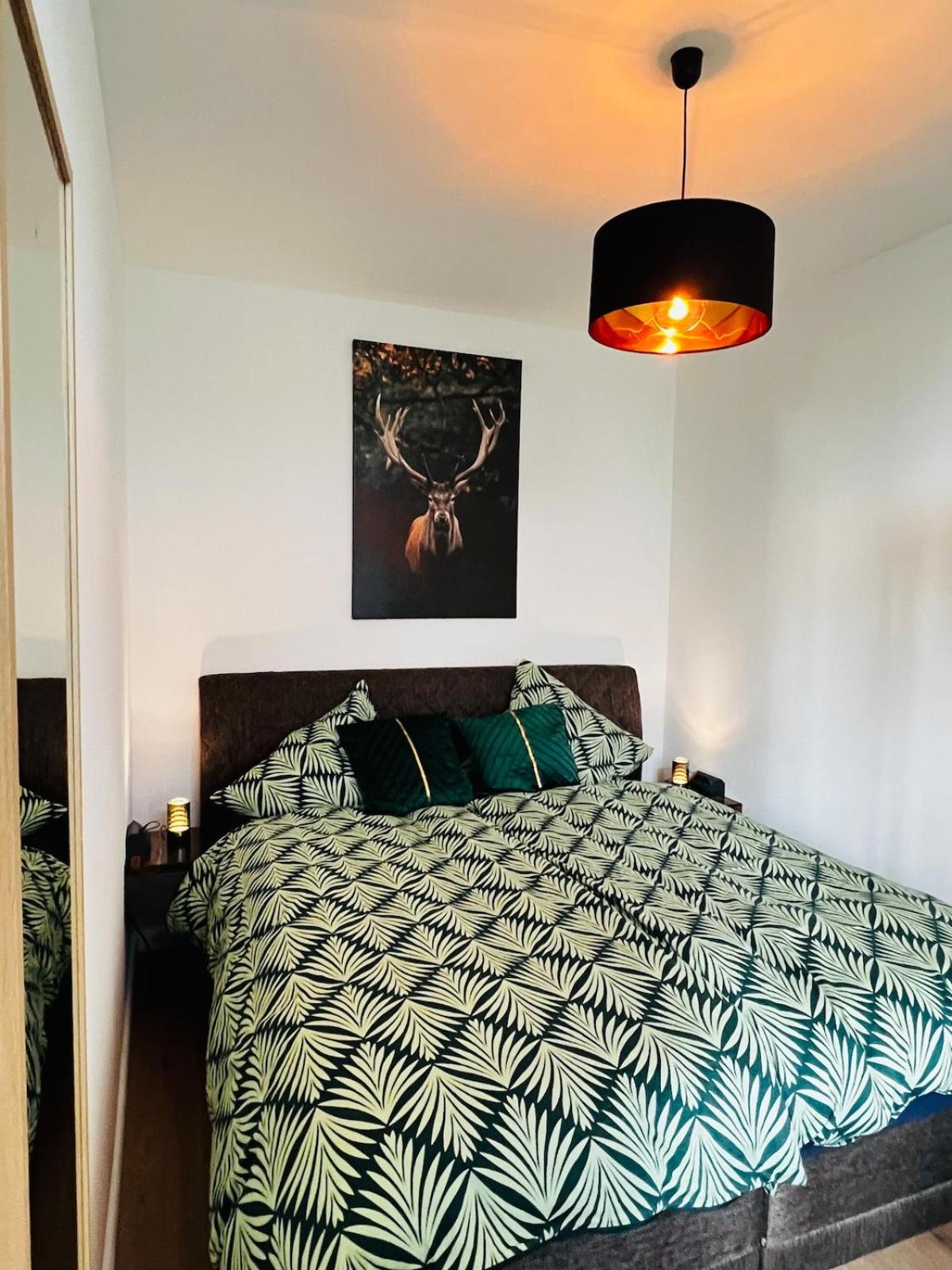 CASA CLARA - Helle 2-Zi-Whg nahe Uniklinik & Zentrum, Küche und SmartTV