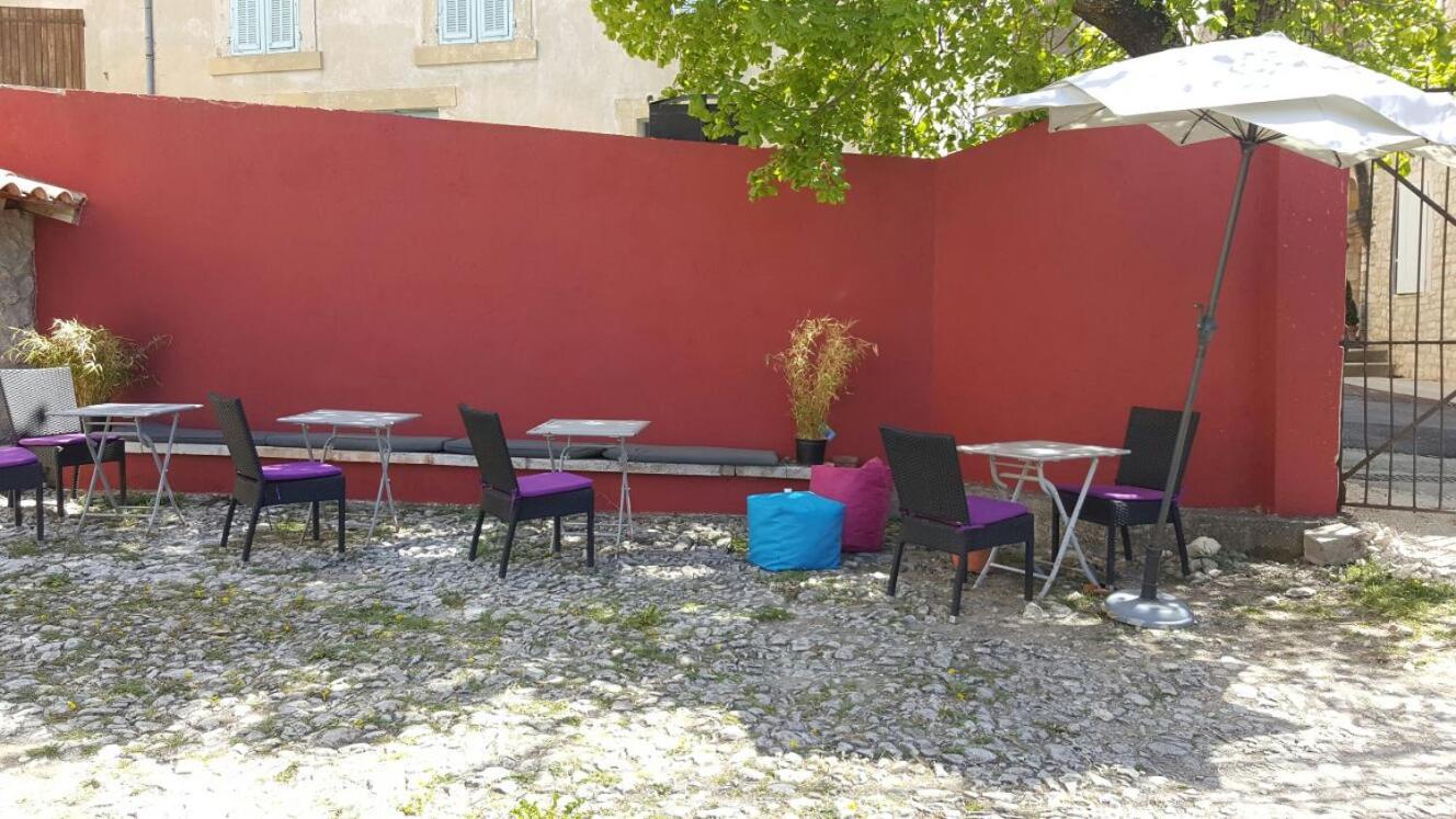 outdoor BBQ area