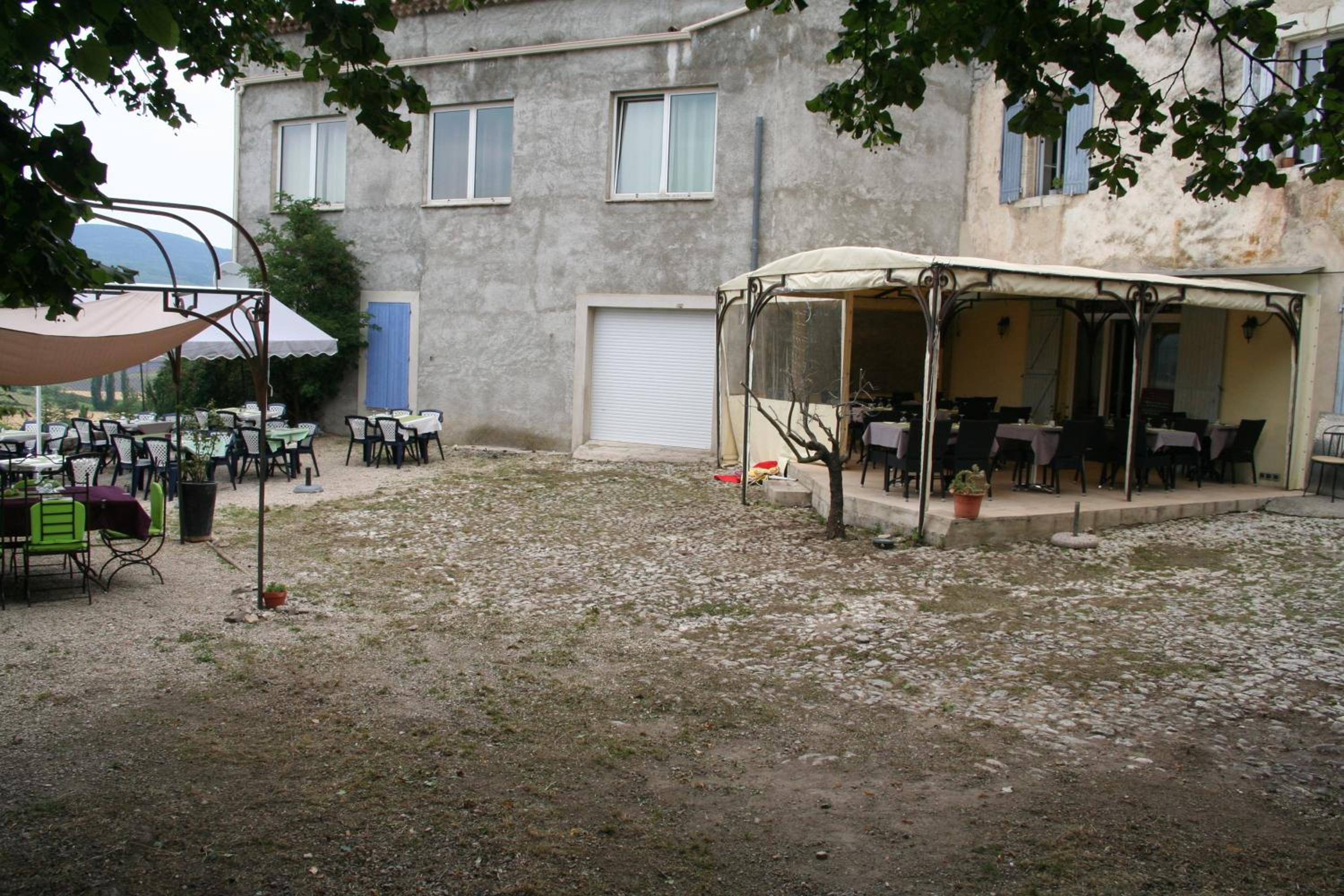 outdoor BBQ area