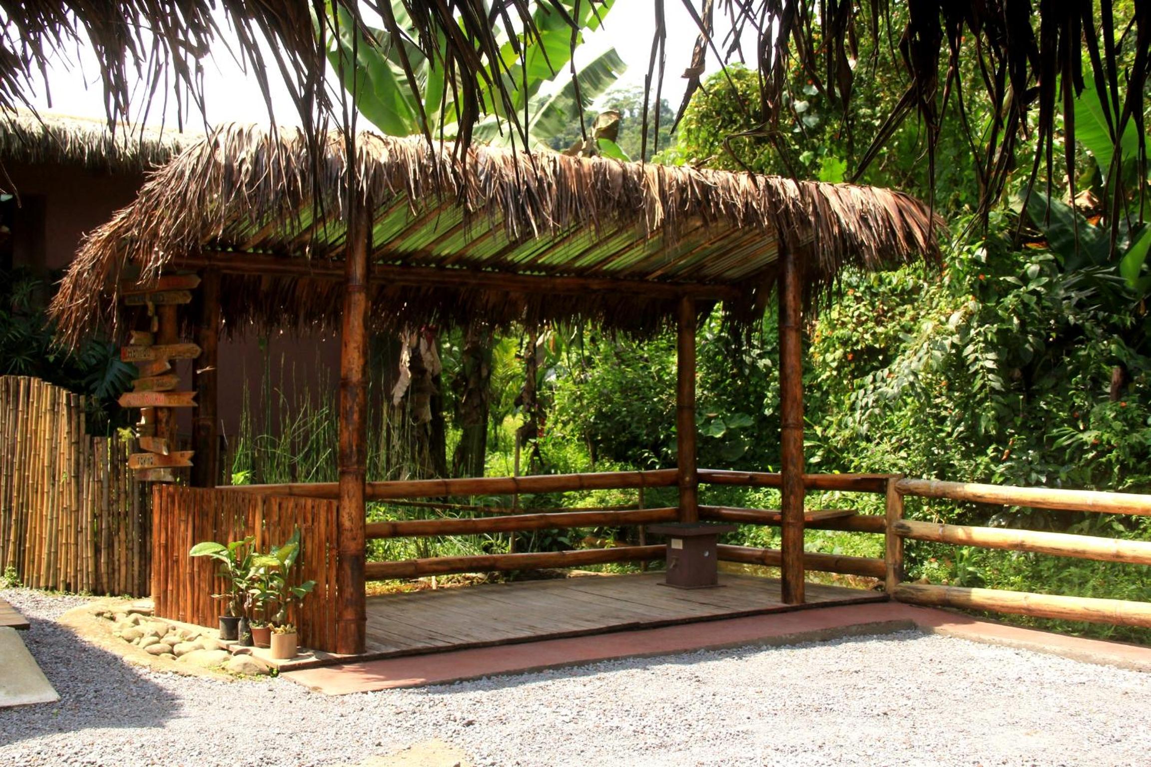 outdoor BBQ area