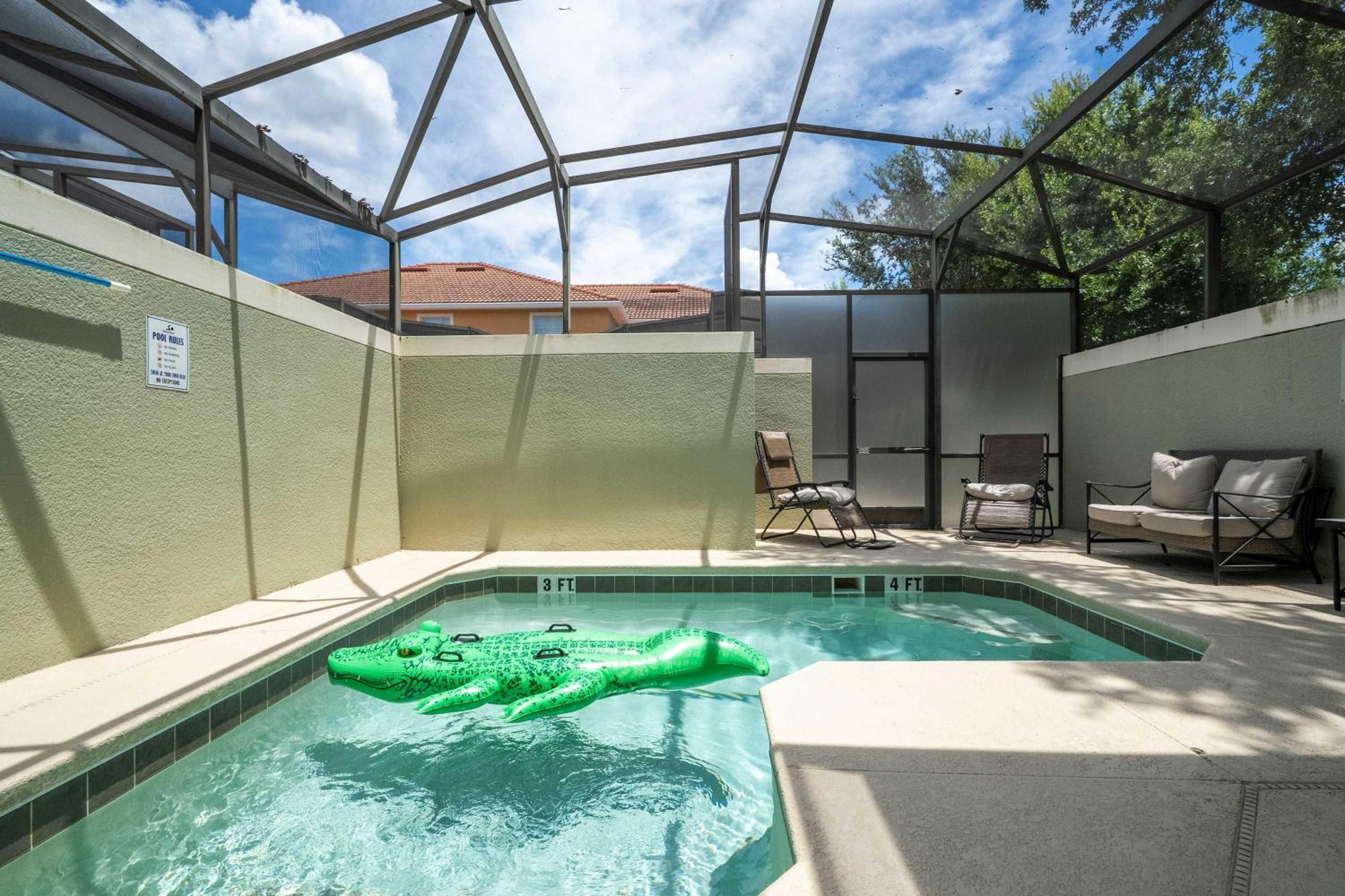 Themed 5Bd Paradise Palms Close to Disney w Pool 8951