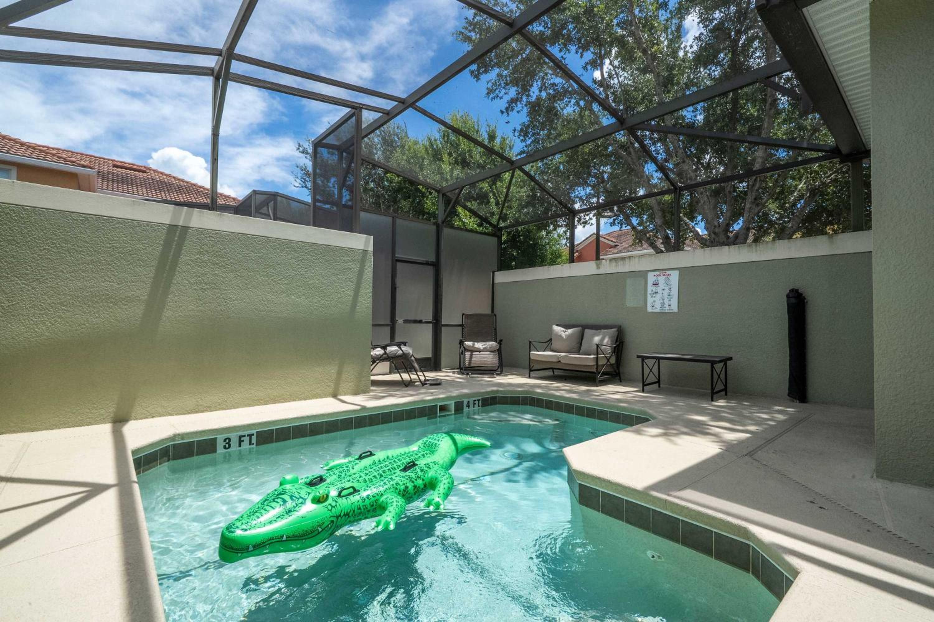 Themed 5Bd Paradise Palms Close to Disney w Pool 8951