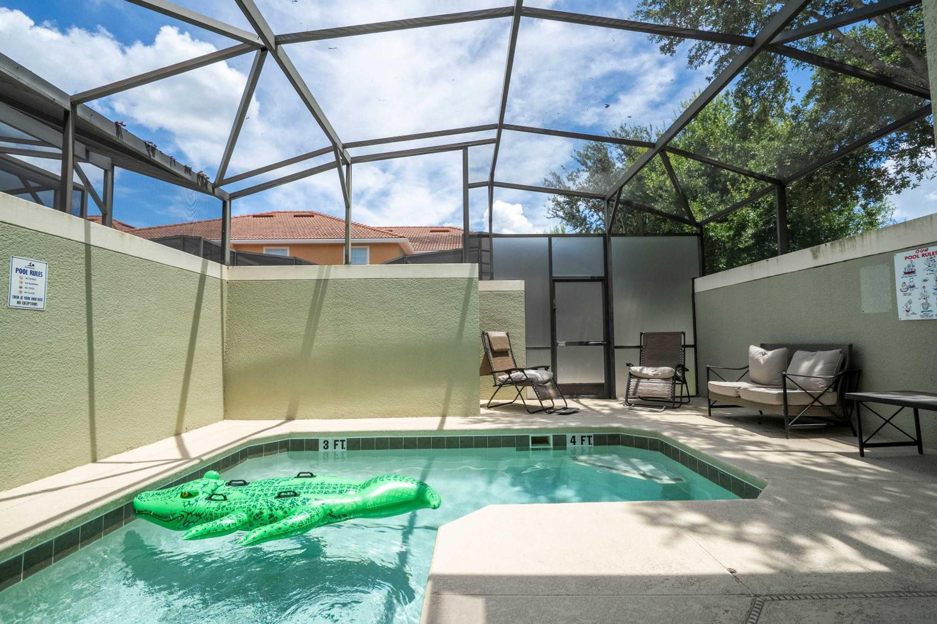 Themed 5Bd Paradise Palms Close to Disney w Pool 8951