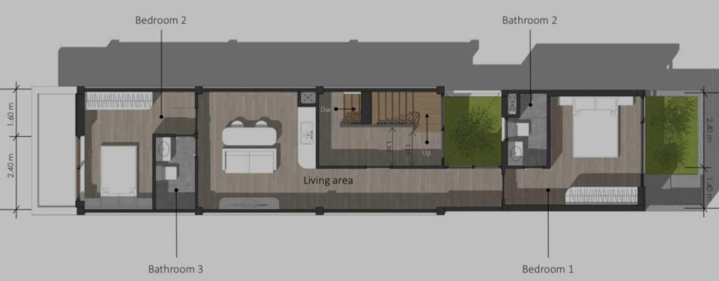 2 Bed & 2 Bath Suite, 2nd floor