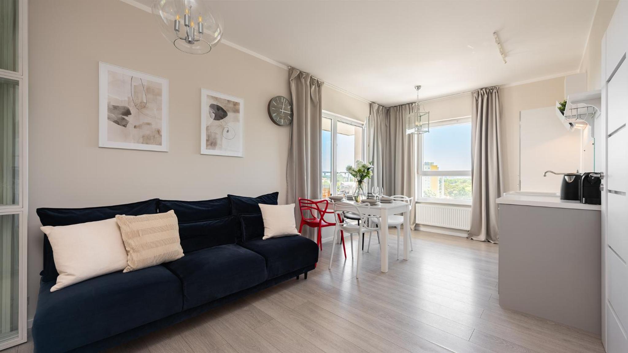 Seaside Apartments Baltica Tower with Gym, Sauna & Parking