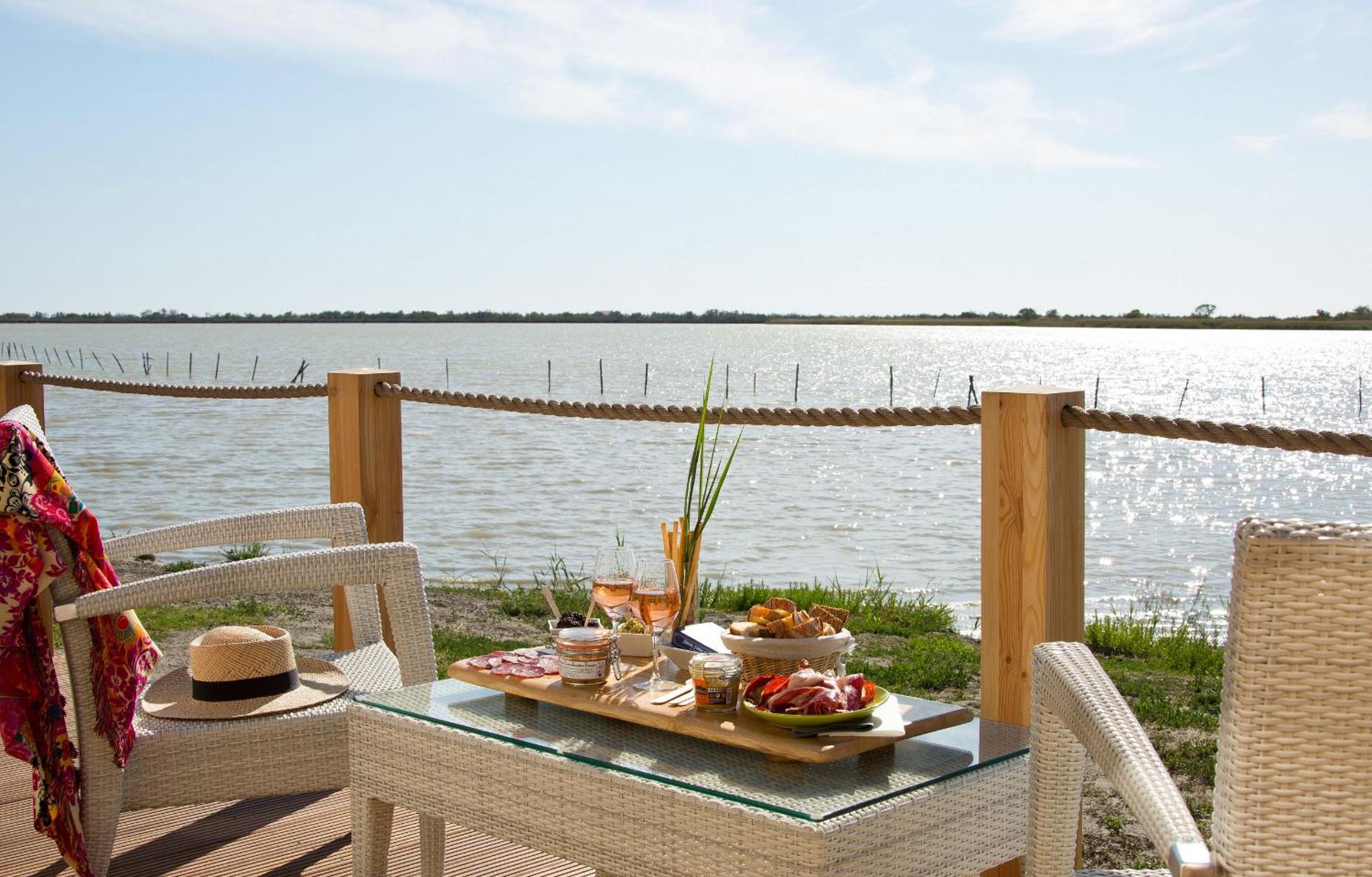 outdoor BBQ area