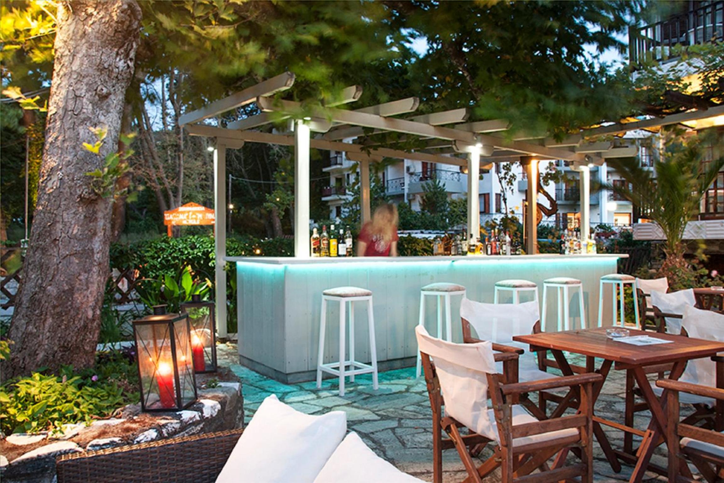 outdoor BBQ area