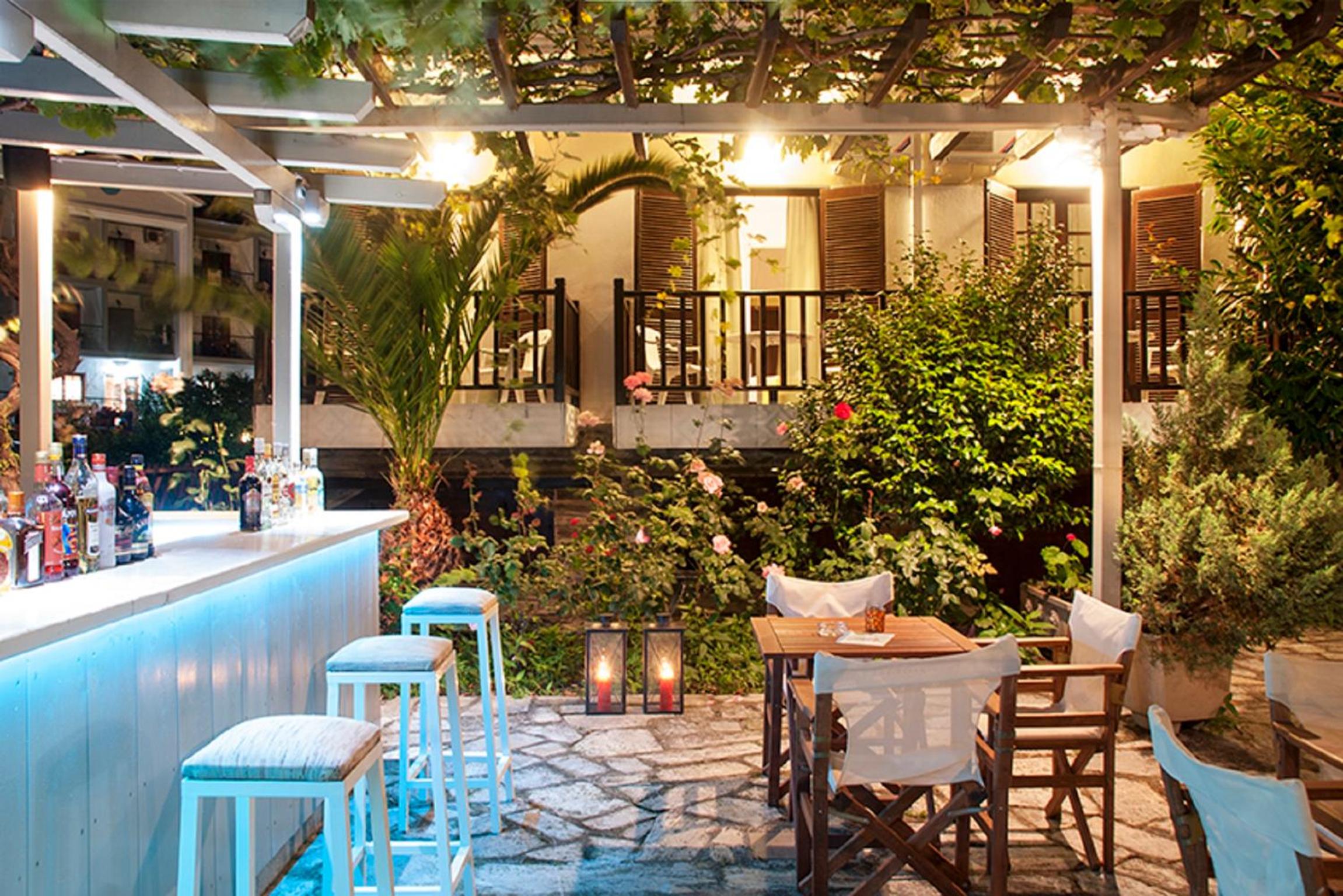 outdoor BBQ area