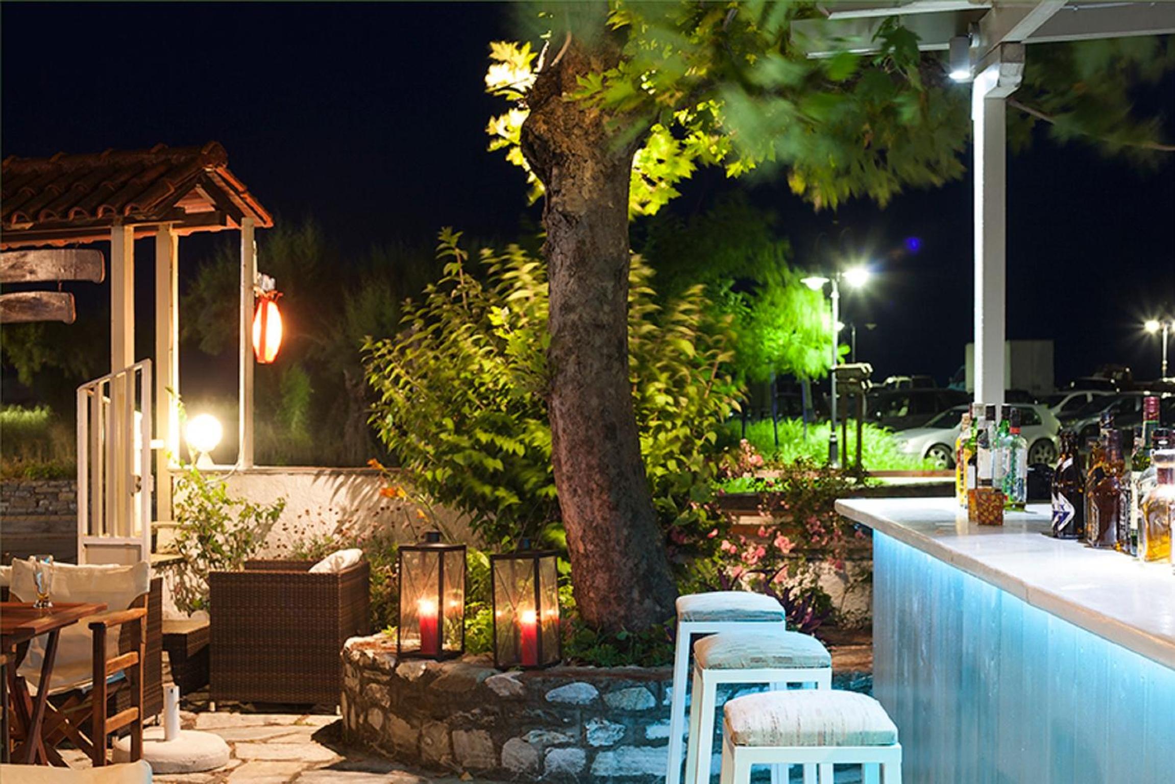 outdoor BBQ area