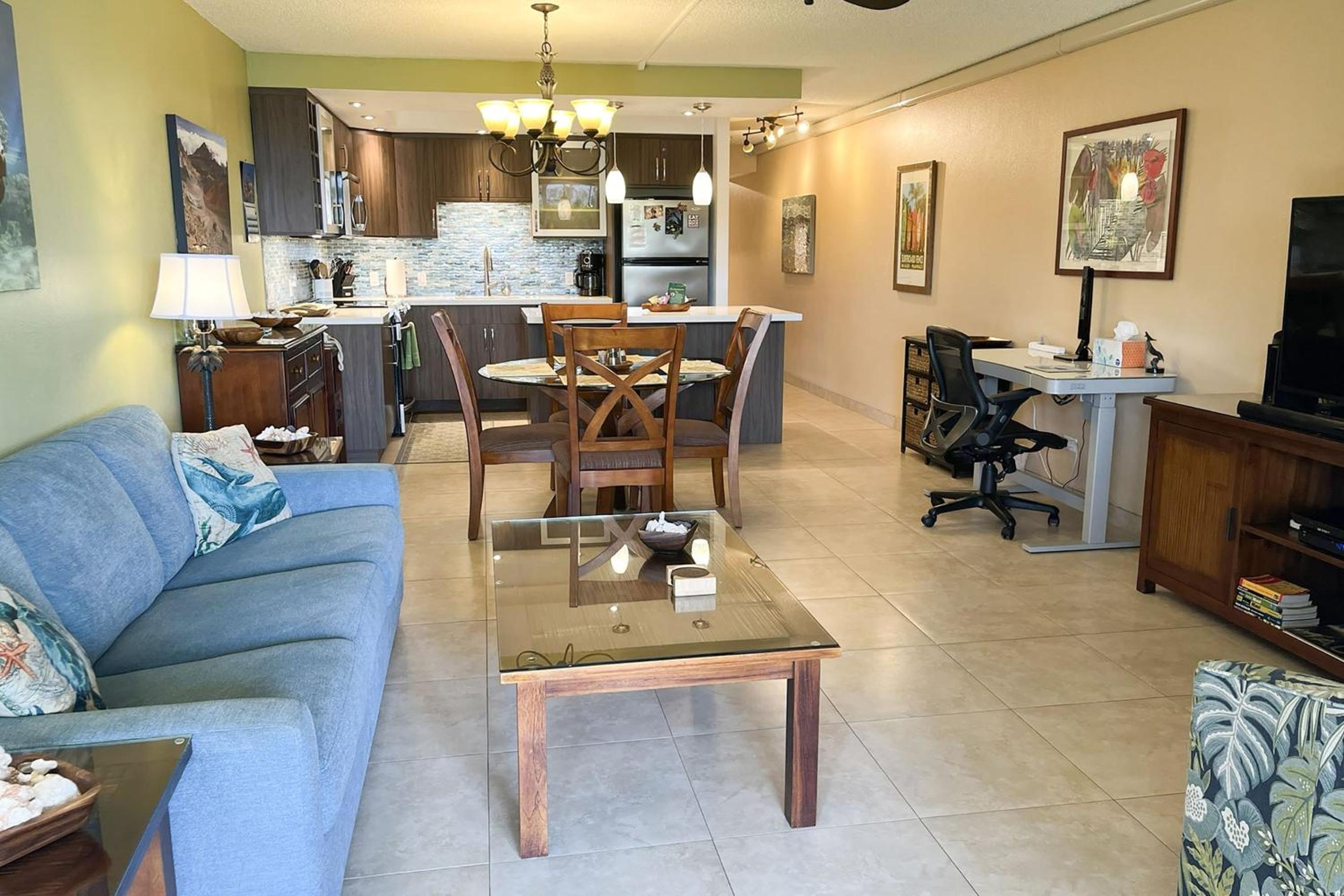 Kamaole Sands 10-113 - Ocean View, Ground Level, Stunning Renovation, Split-AC!