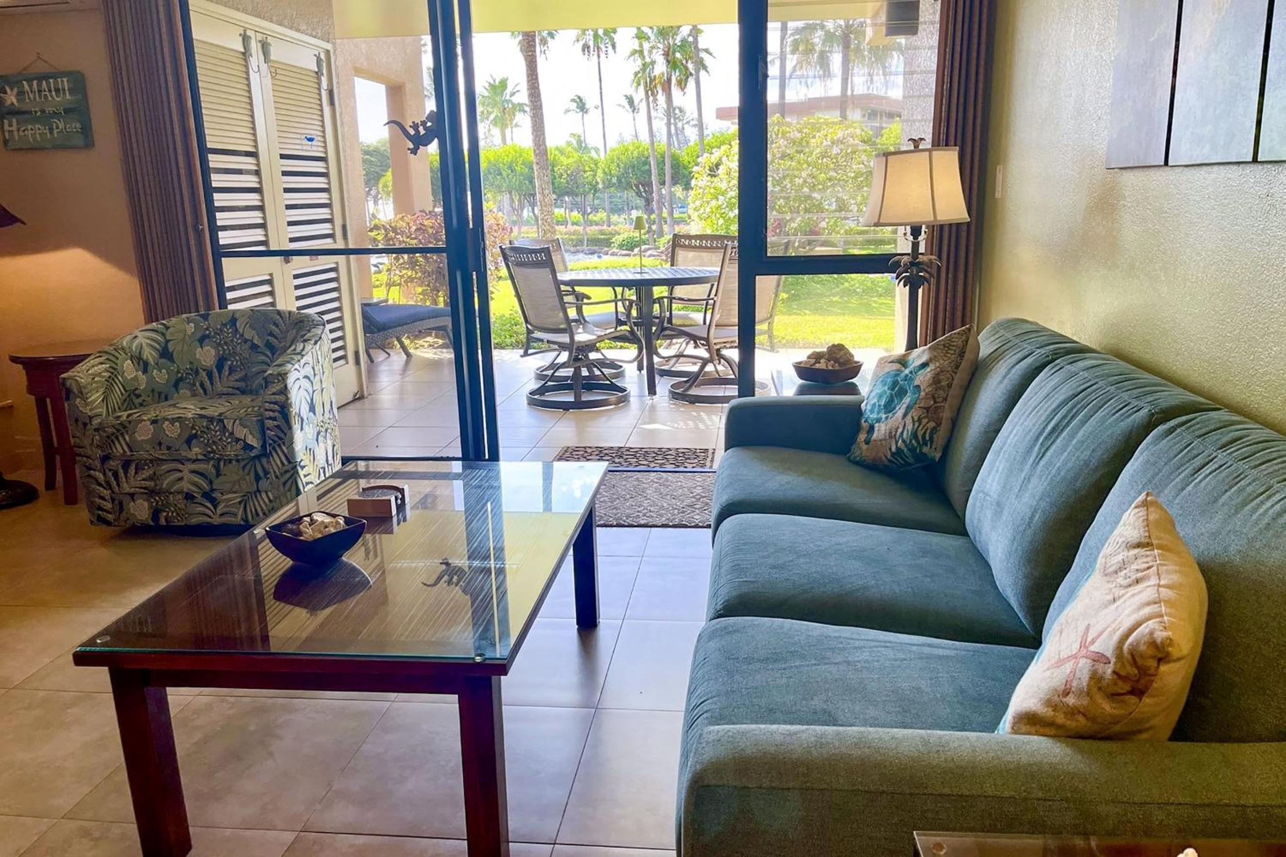Kamaole Sands 10-113 - Ocean View, Ground Level, Stunning Renovation, Split-AC!