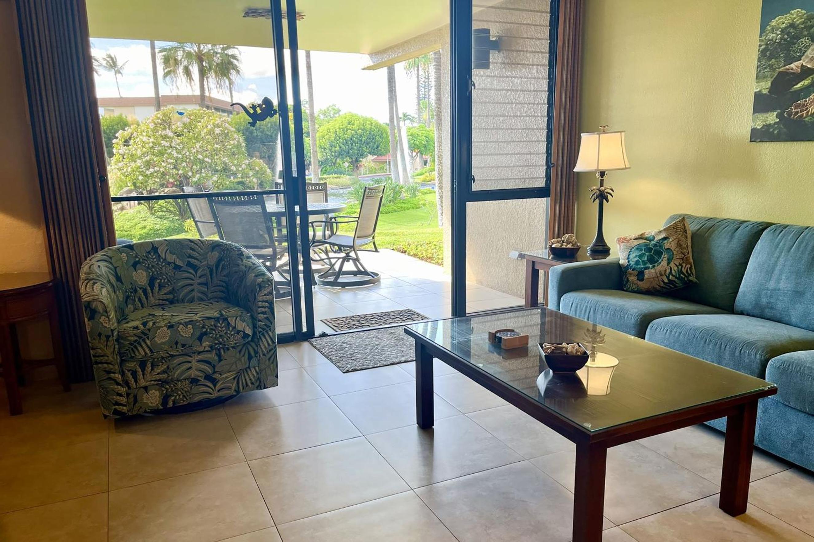 Kamaole Sands 10-113 - Ocean View, Ground Level, Stunning Renovation, Split-AC!