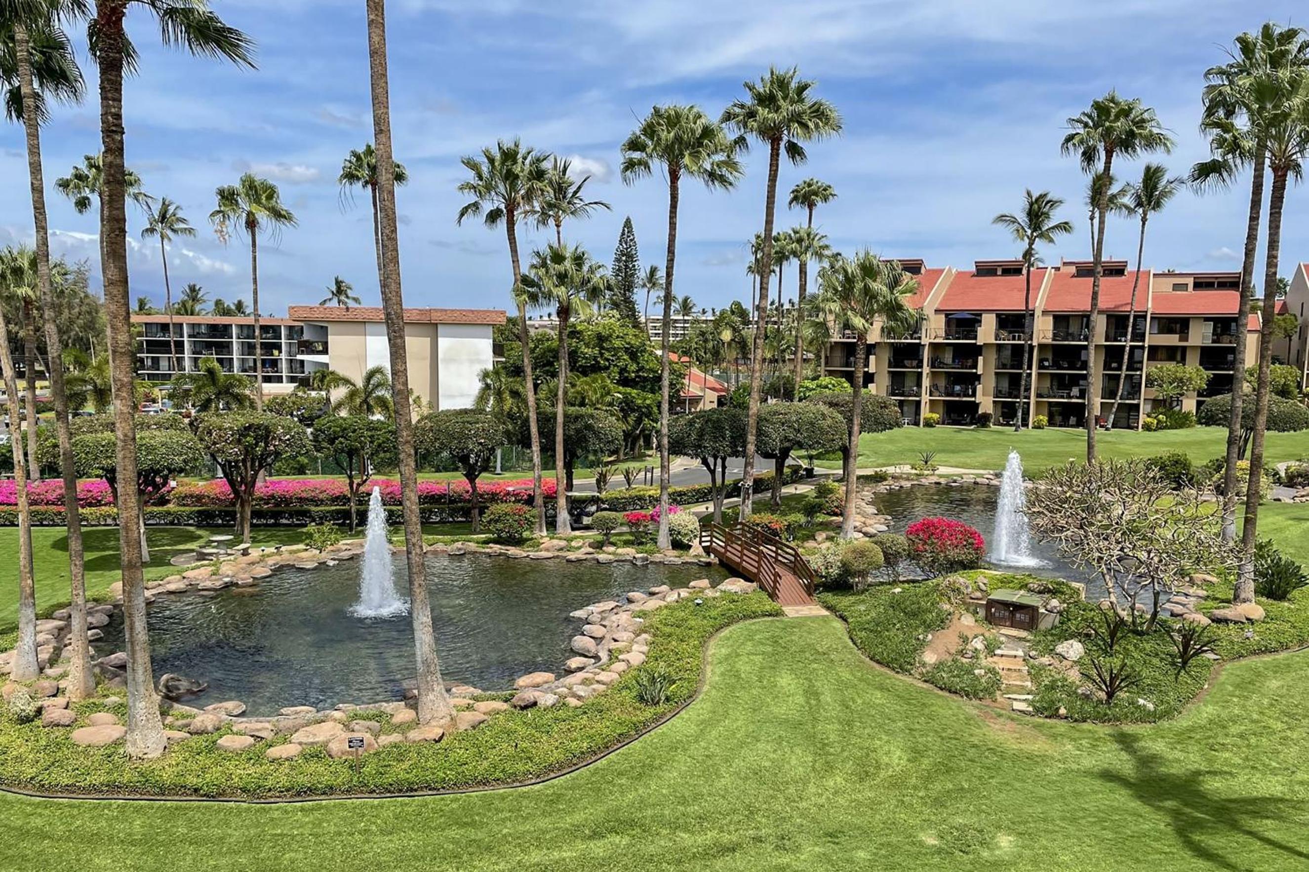 Kamaole Sands 10-307, Ocean View, Large Lanai, Twin Murphy Beds, Split-AC, Wi-Fi