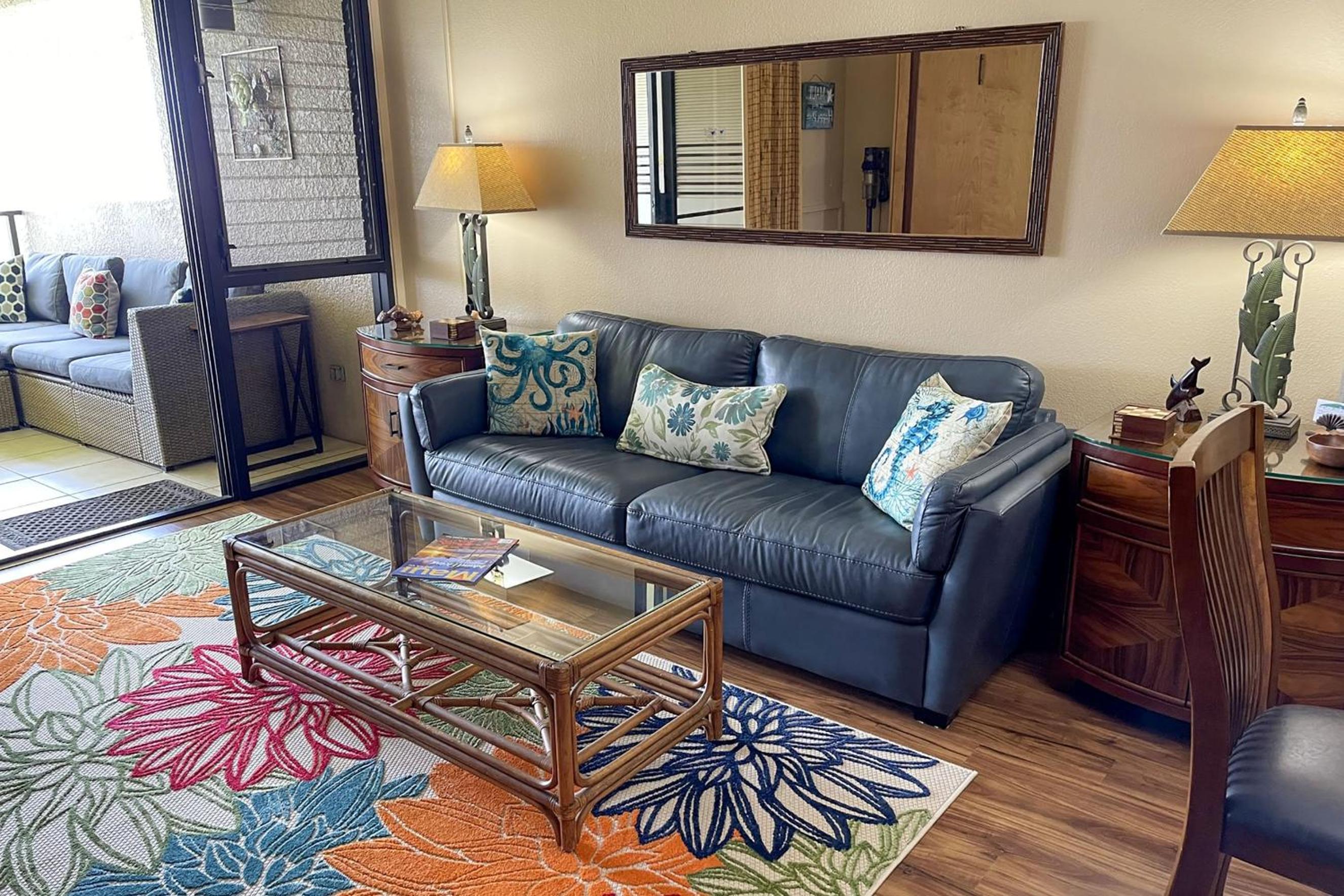 Kamaole Sands 10-307, Ocean View, Large Lanai, Twin Murphy Beds, Split-AC, Wi-Fi
