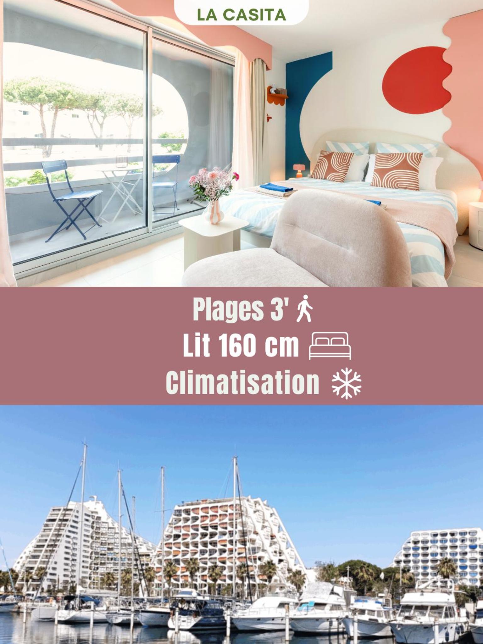 La Casita - Studio Confort avec Terrasse - Emplacement parfait - La Grande Motte, Montpellier
