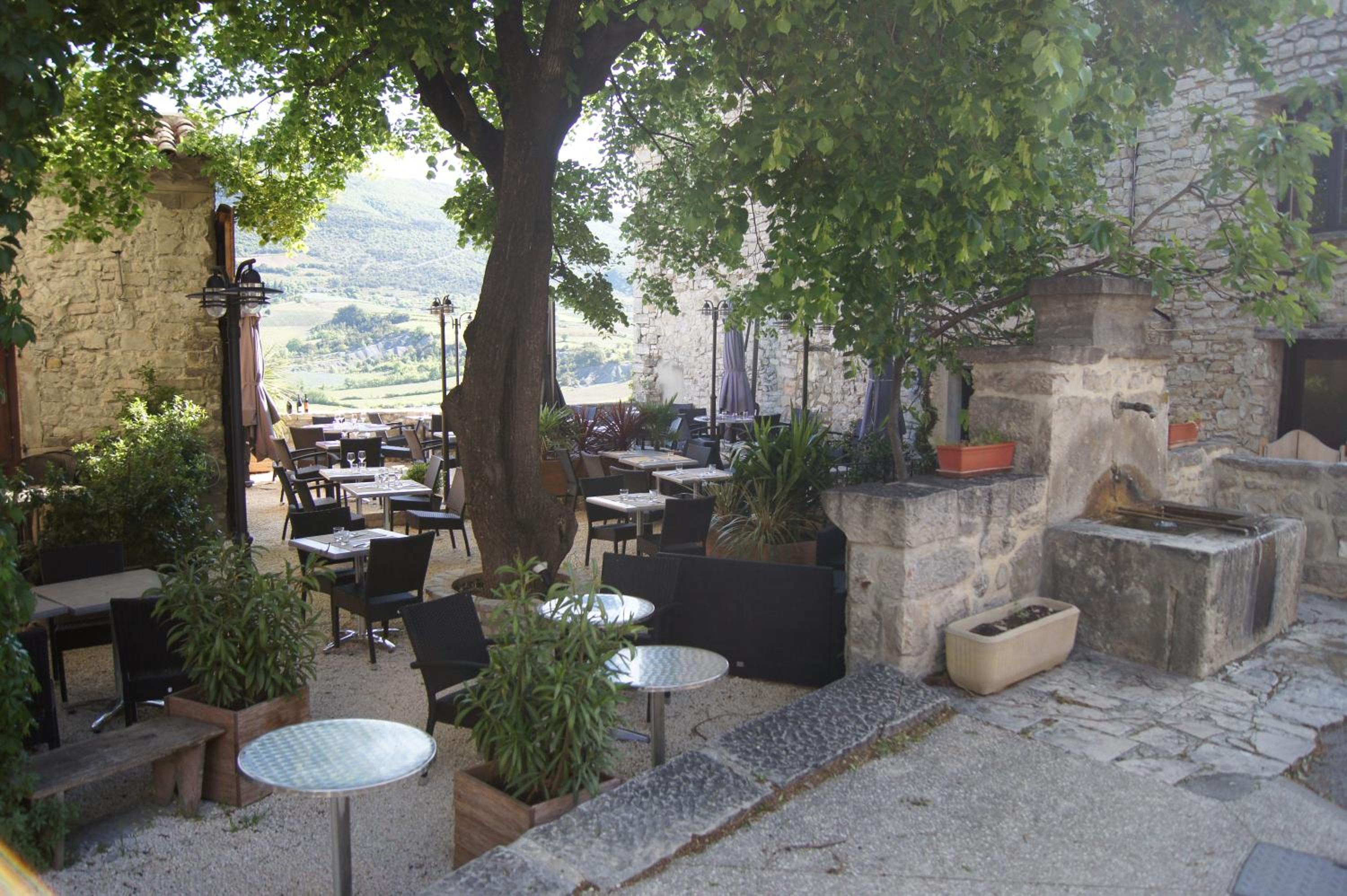 outdoor BBQ area