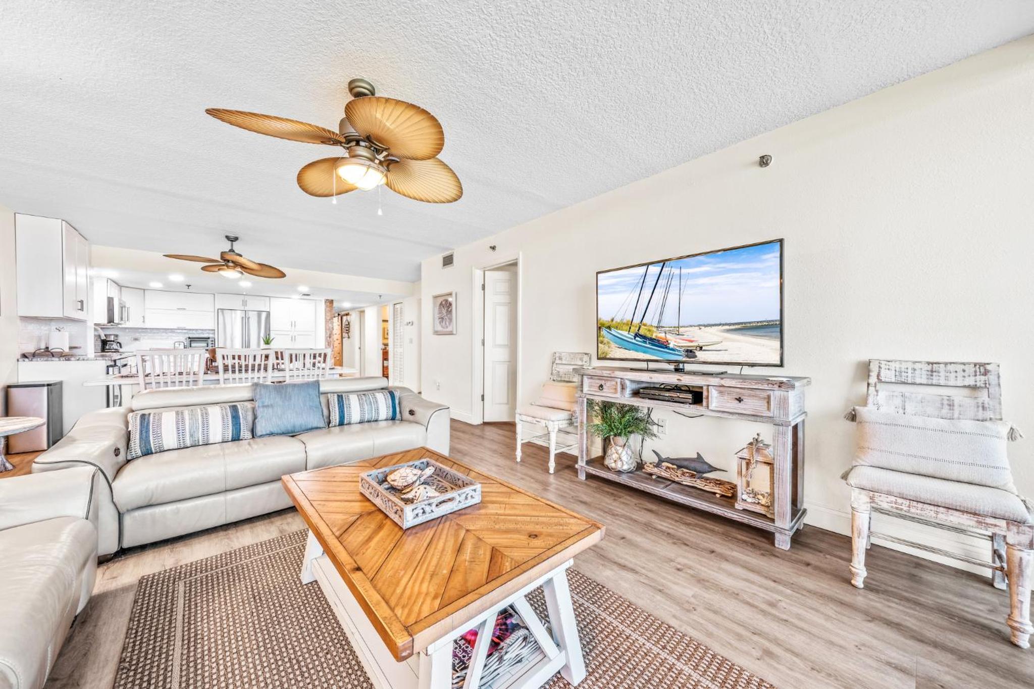 Updated direct oceanfront condo with large private balcony and a beachfront pool
