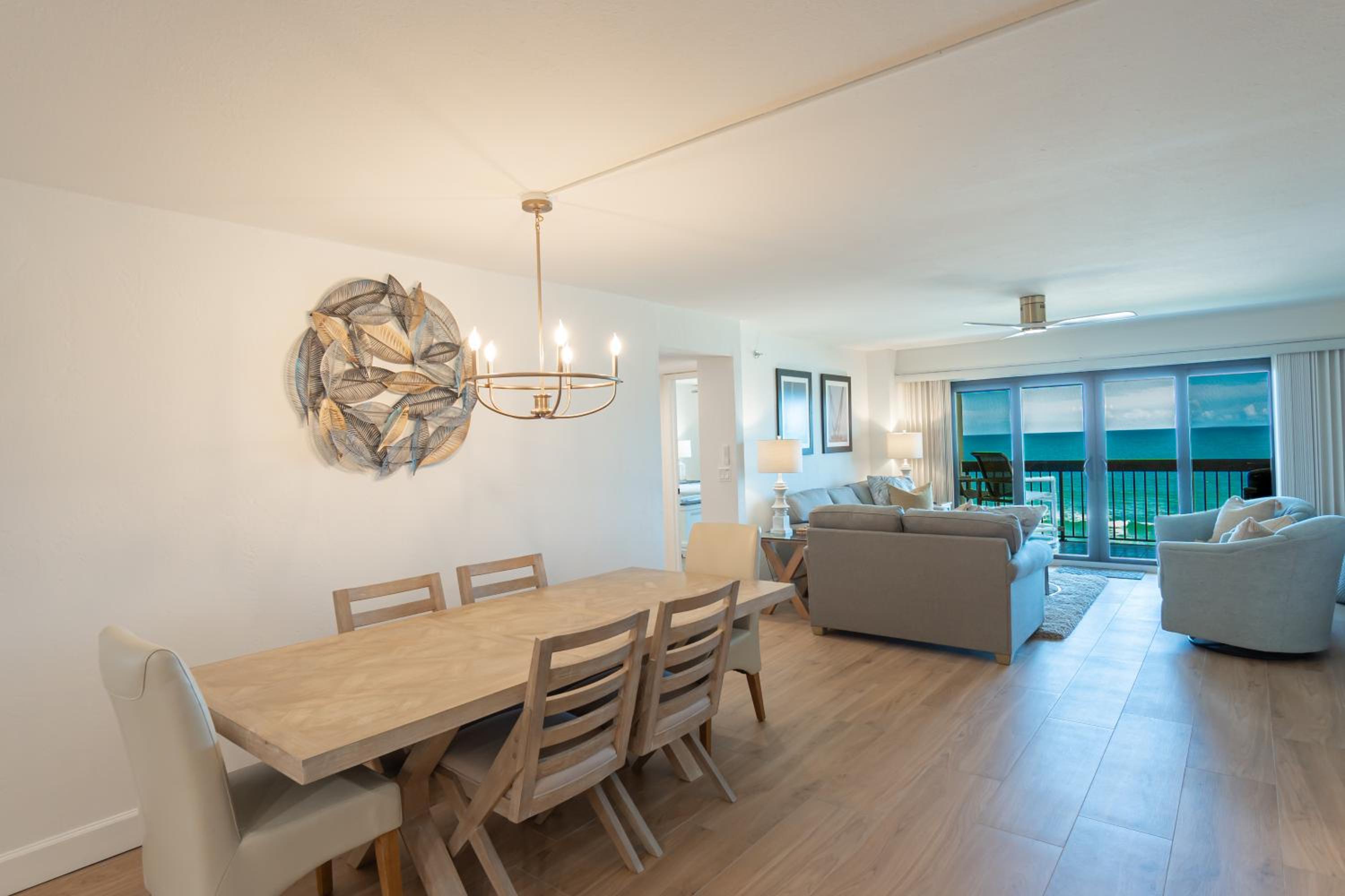 Luxury direct oceanfront corner with a large private balcony, heated pool and garage