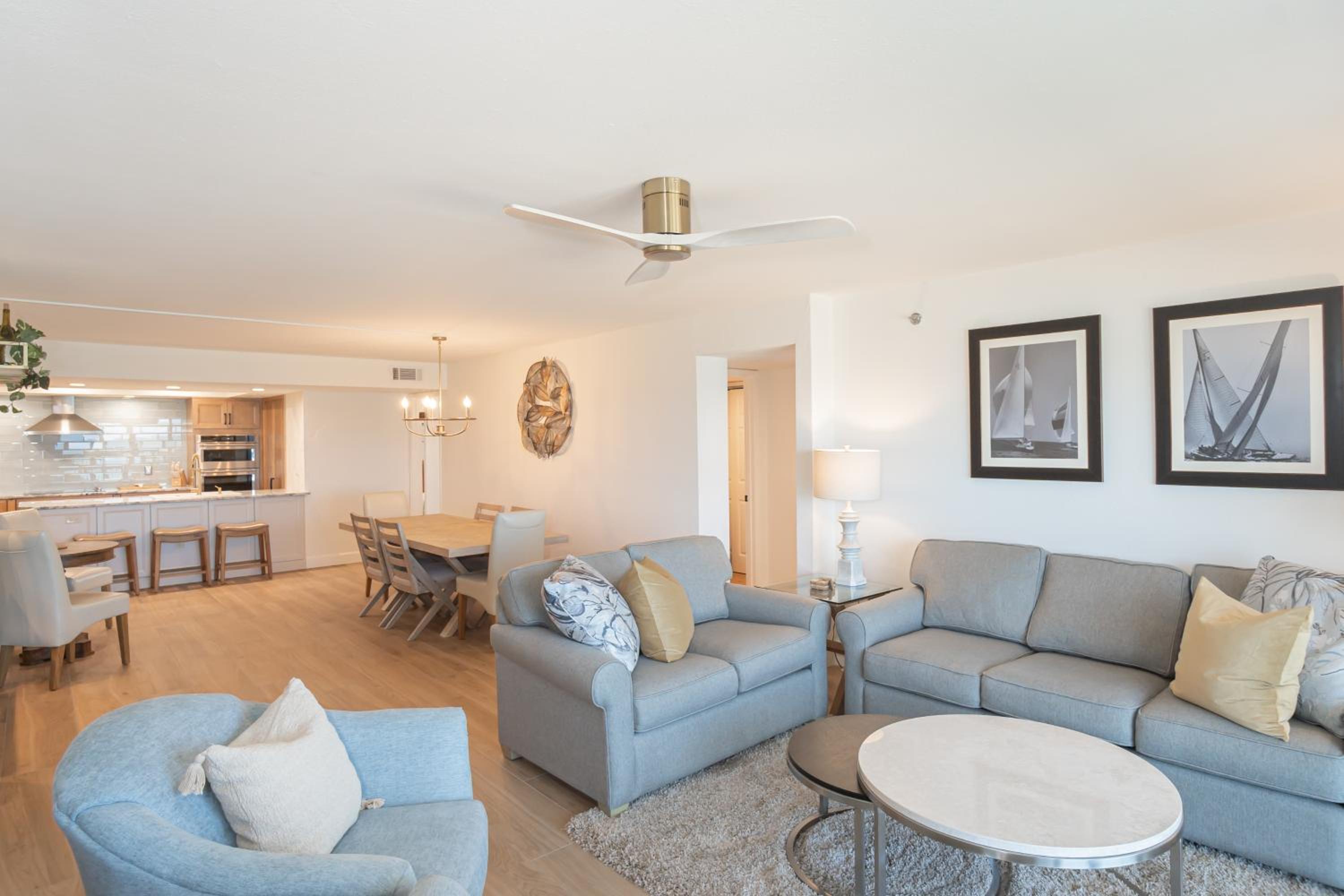 Luxury direct oceanfront corner with a large private balcony, heated pool and garage