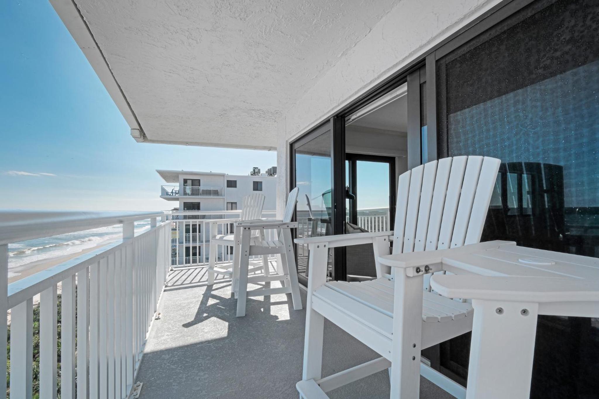 Luxury, direct oceanfront top-floor corner with wrap-around balcony and heated pool