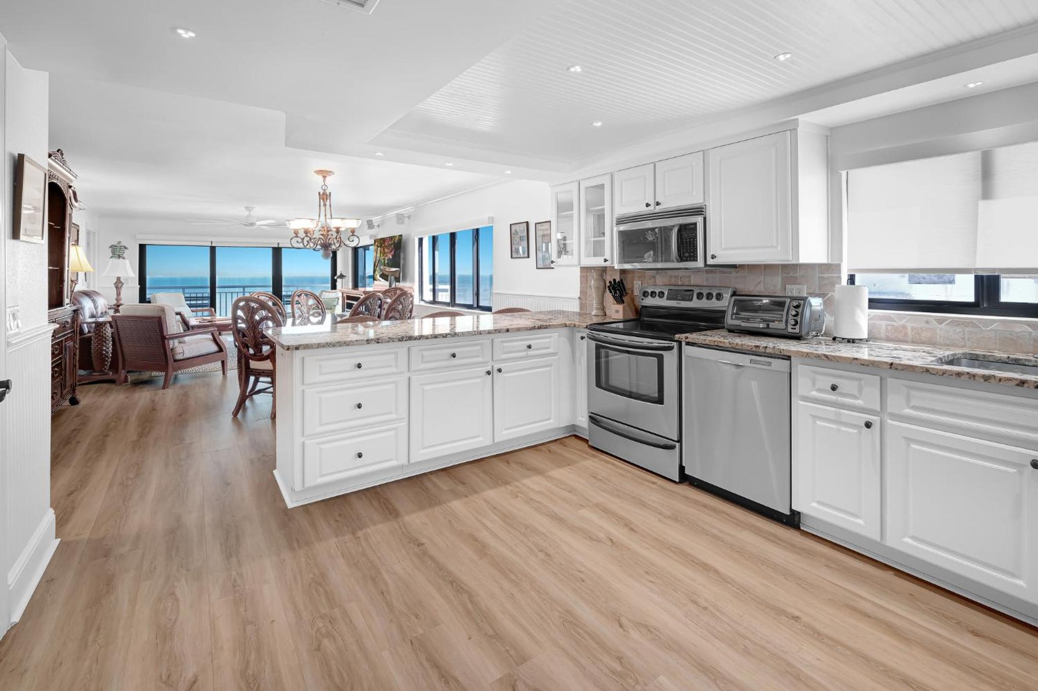 Luxury, direct oceanfront top-floor corner with wrap-around balcony and heated pool