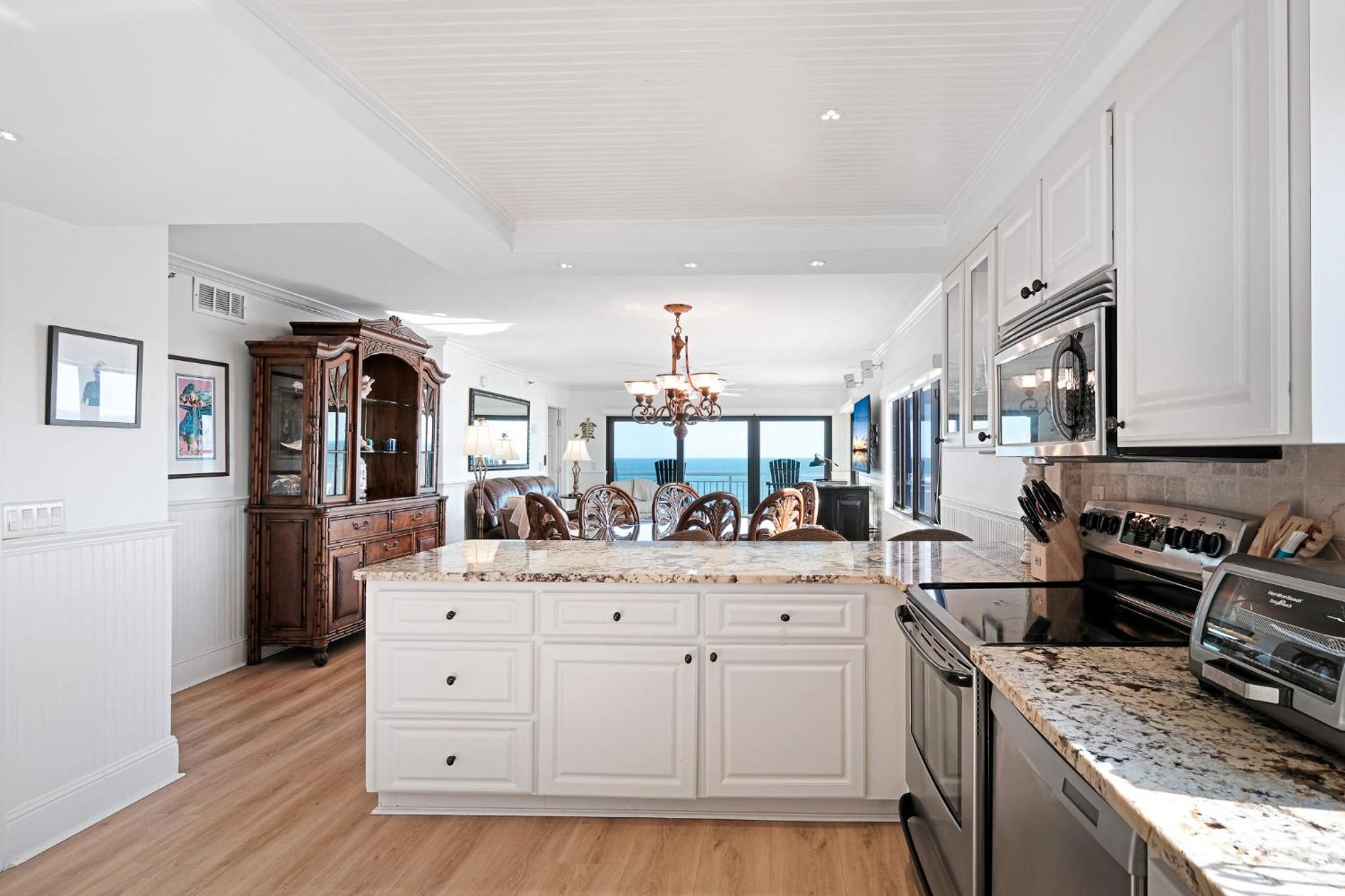 Luxury, direct oceanfront top-floor corner with wrap-around balcony and heated pool