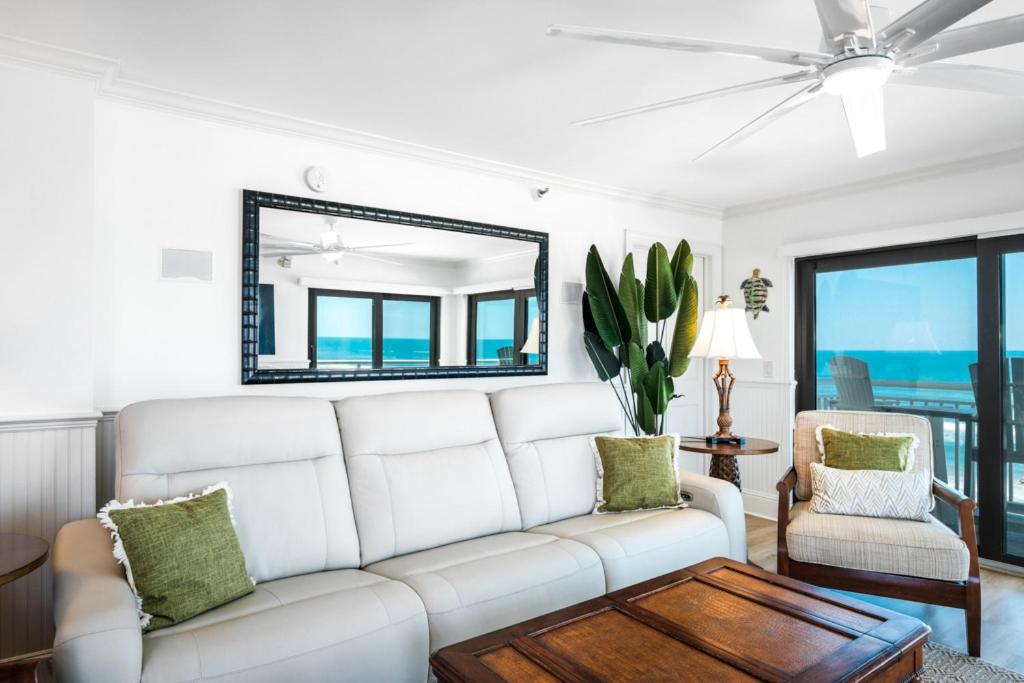 Luxury, direct oceanfront top-floor corner with wrap-around balcony and heated pool