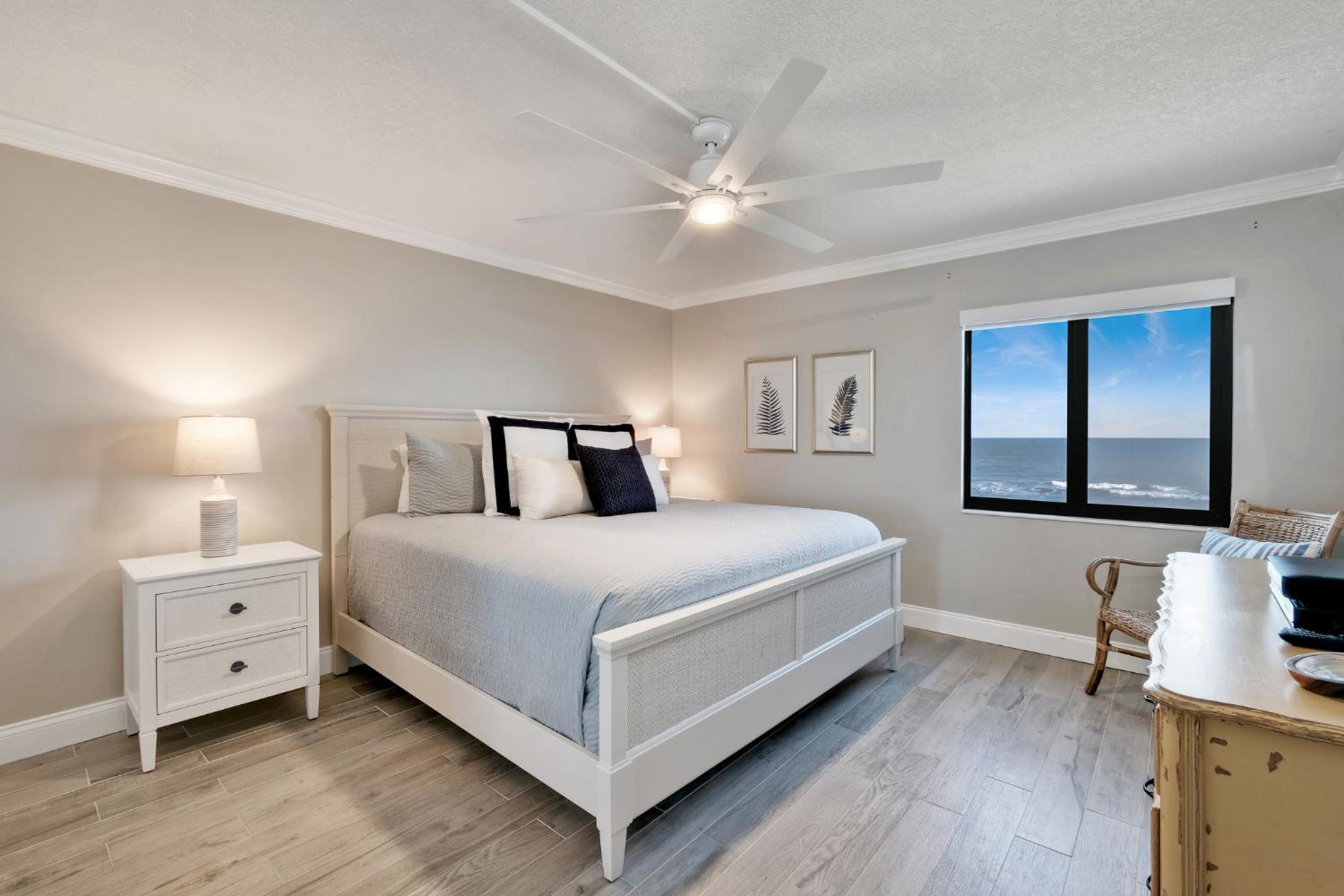 Updated direct oceanfront condo with a balcony, beachfront heated pool and beach access