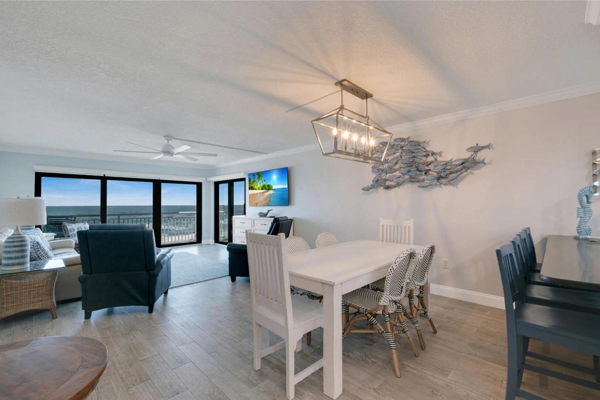 Updated direct oceanfront condo with a balcony, beachfront heated pool and beach access