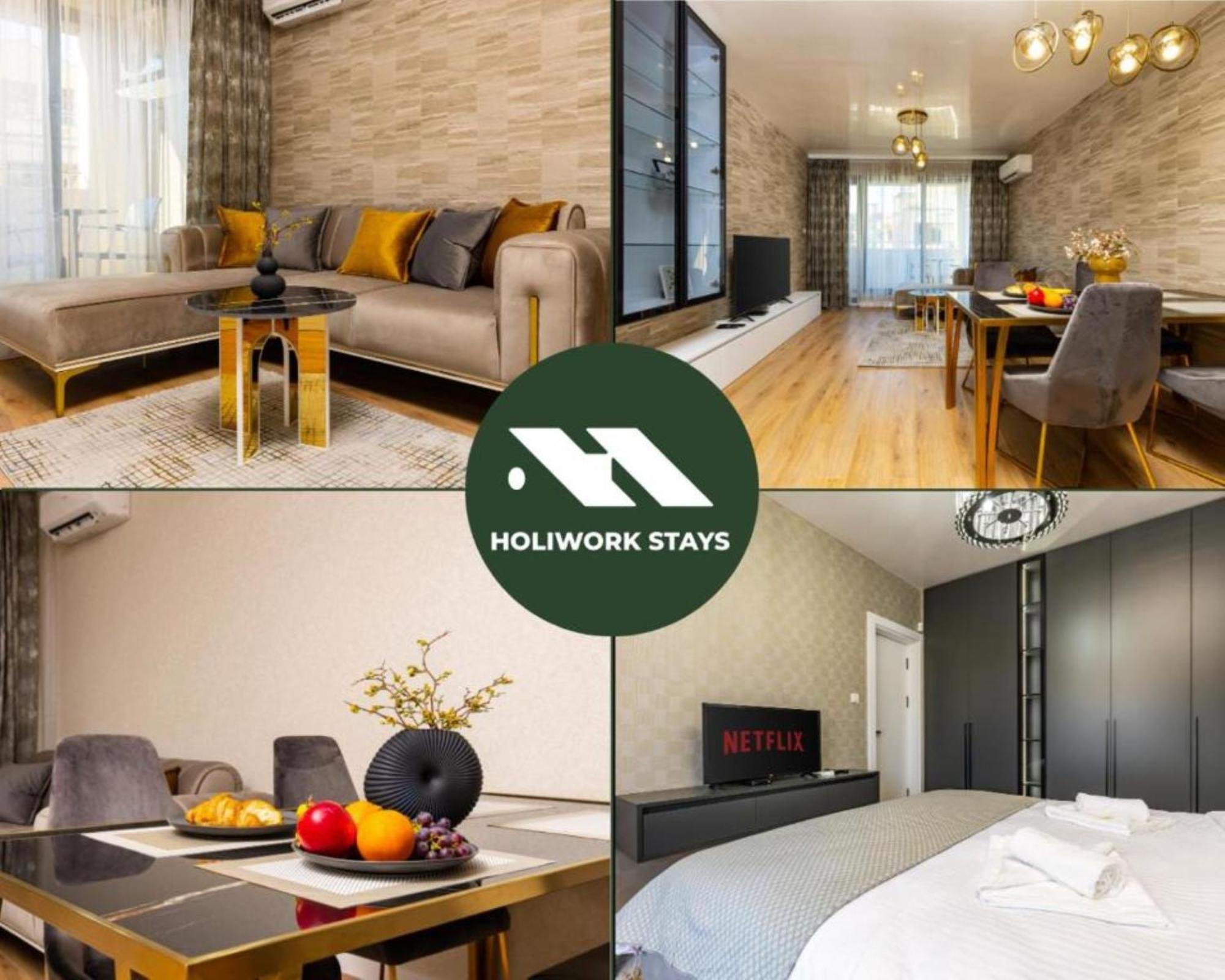 Two-Bedroom Apartments with Free Private Parking and 6min to Center