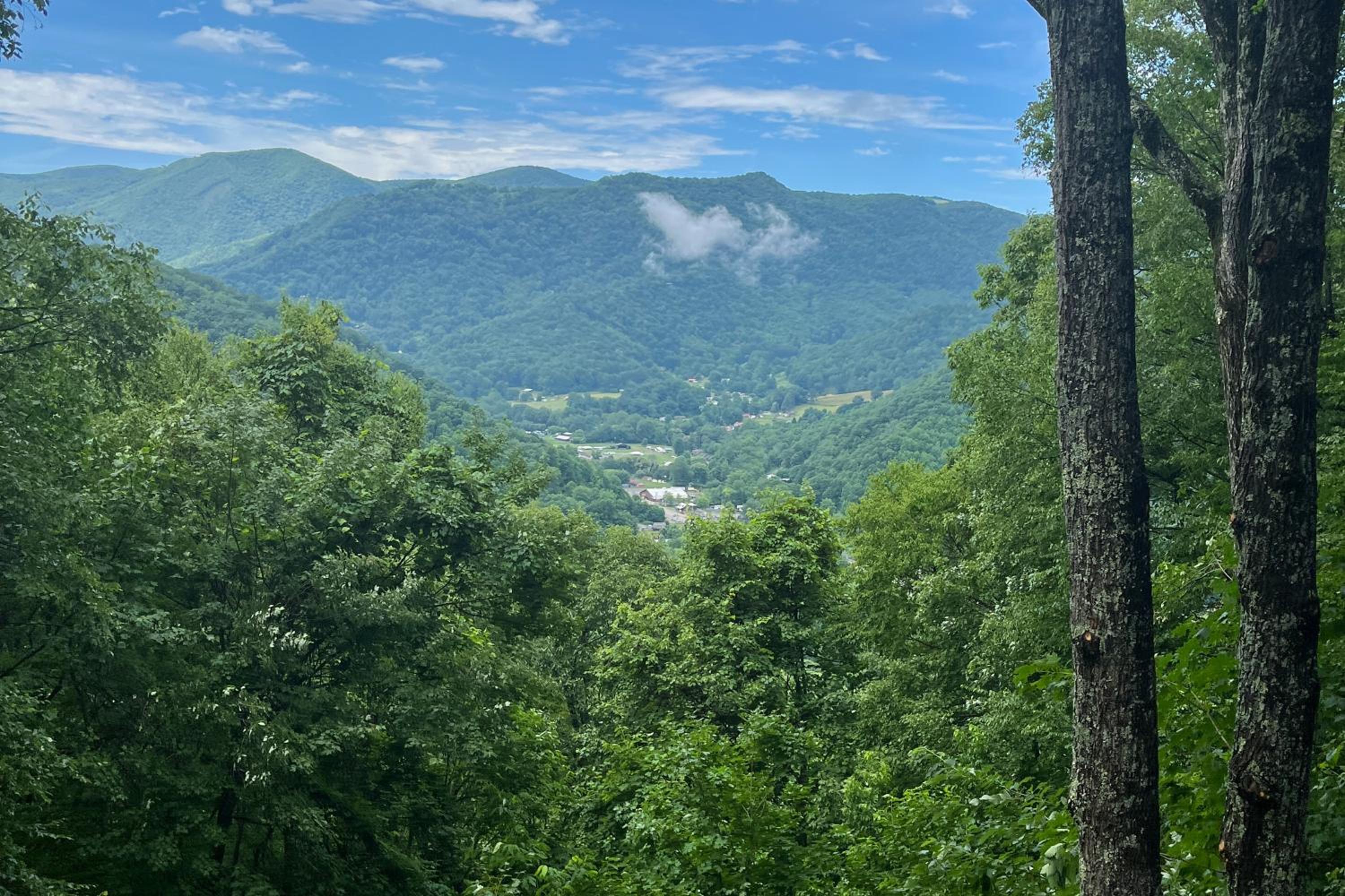 Mtn-View Deck! Maggie Valley Cabin, 8 Mi to Skiing