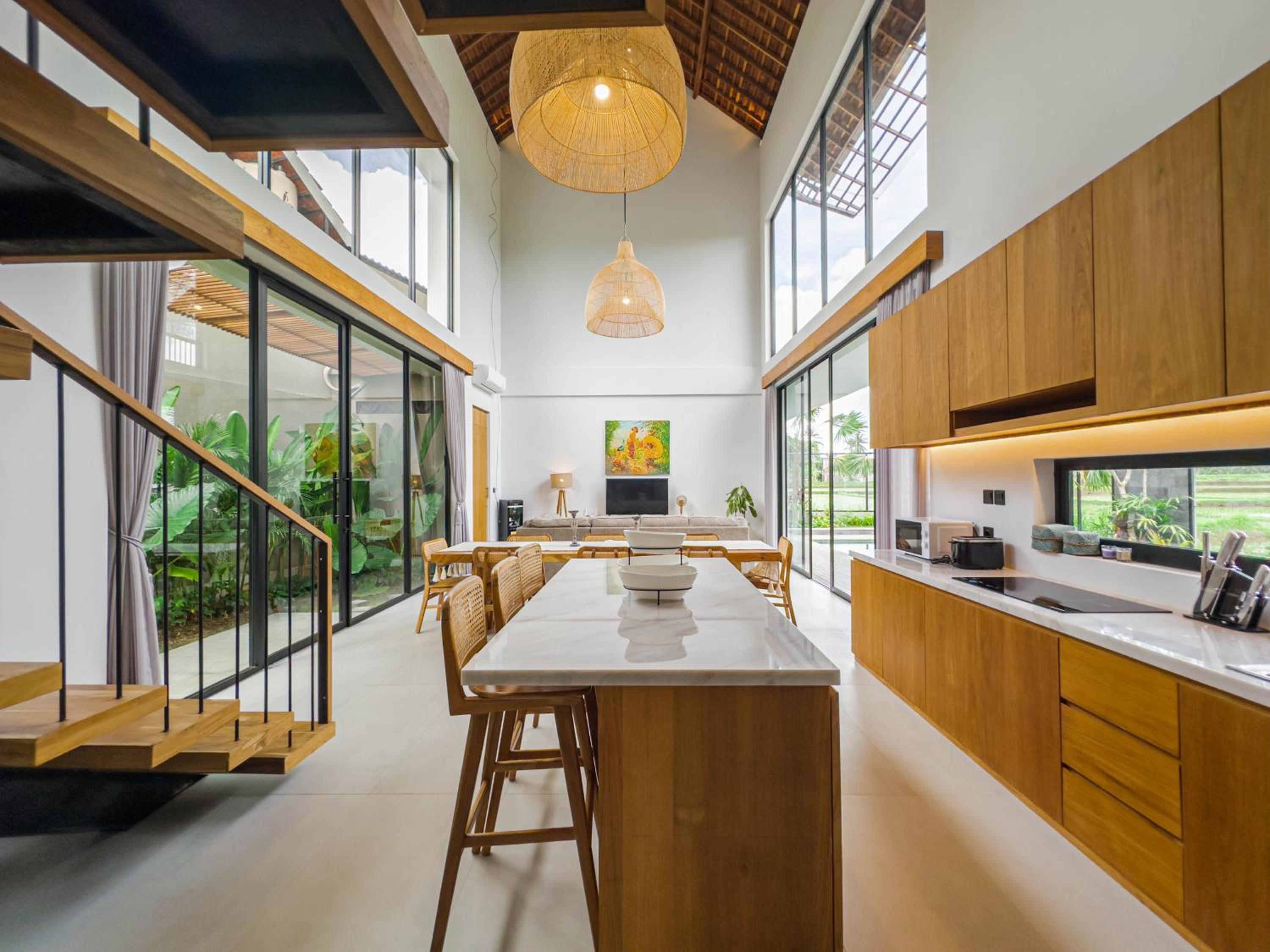 Emma Villa with Ricefields View Ubud