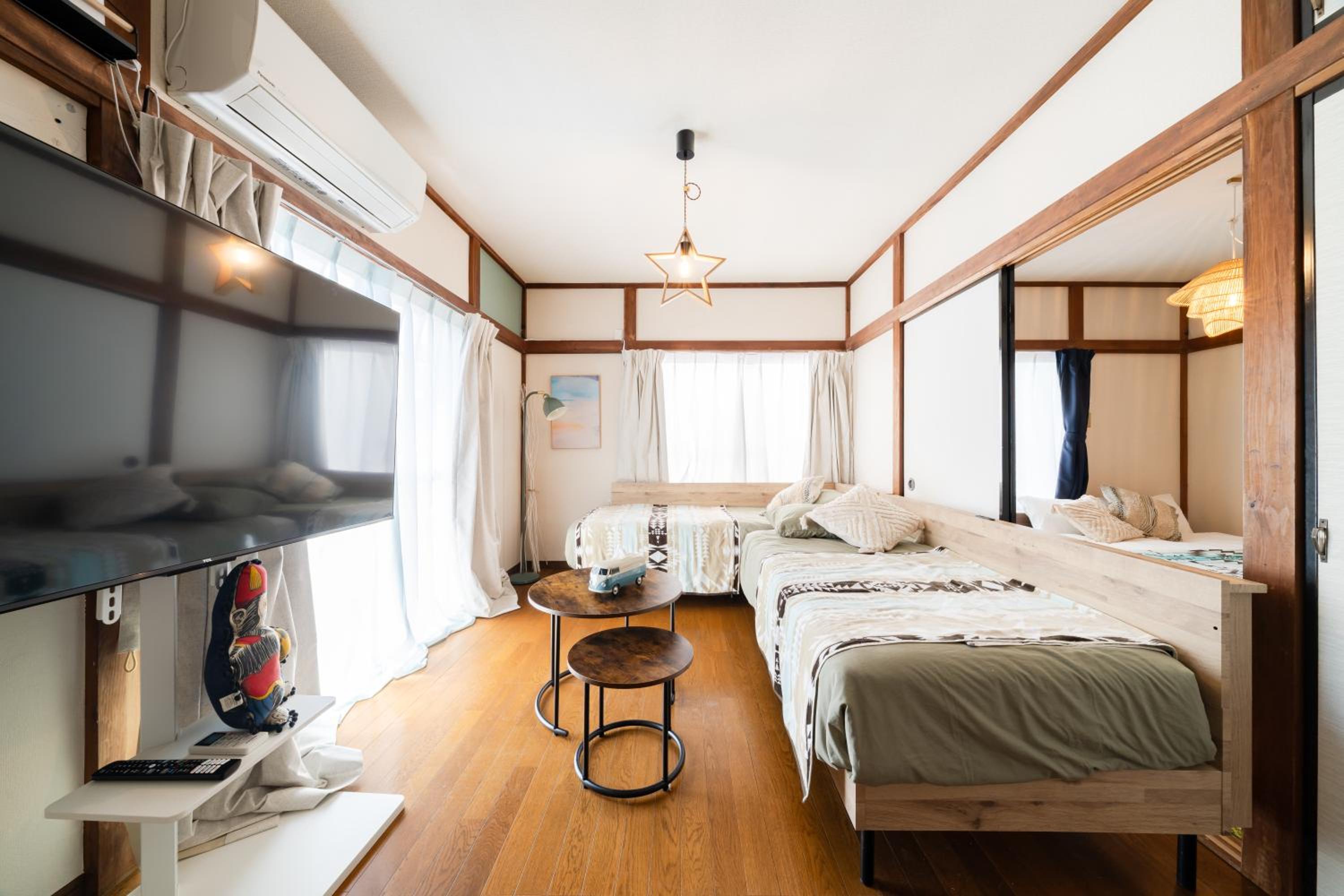 15 minutes to the beach, Free parking, さざ波と貝がら Coco Mare Hiratsuka
