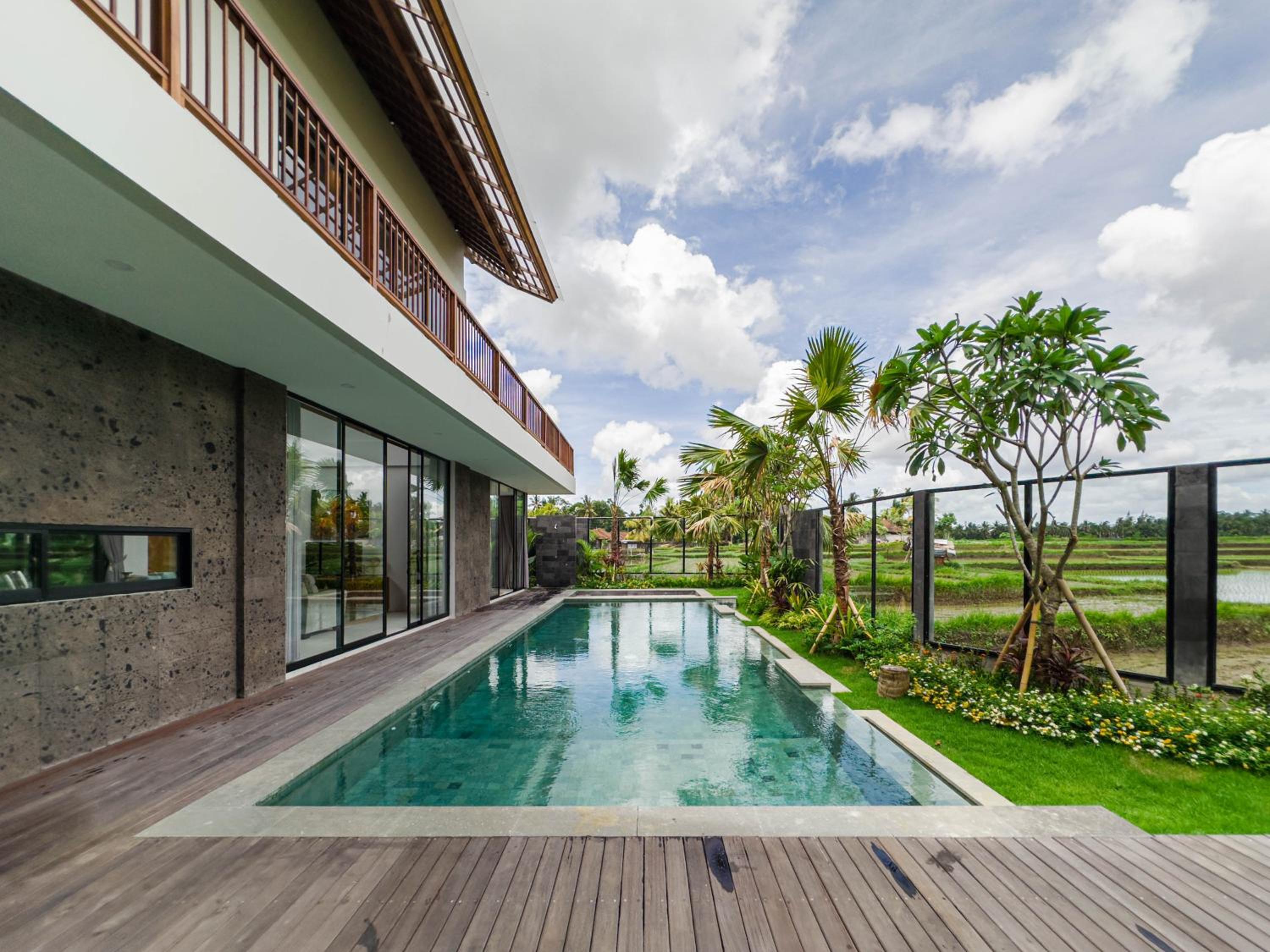 Emma Villa with Ricefields View Ubud