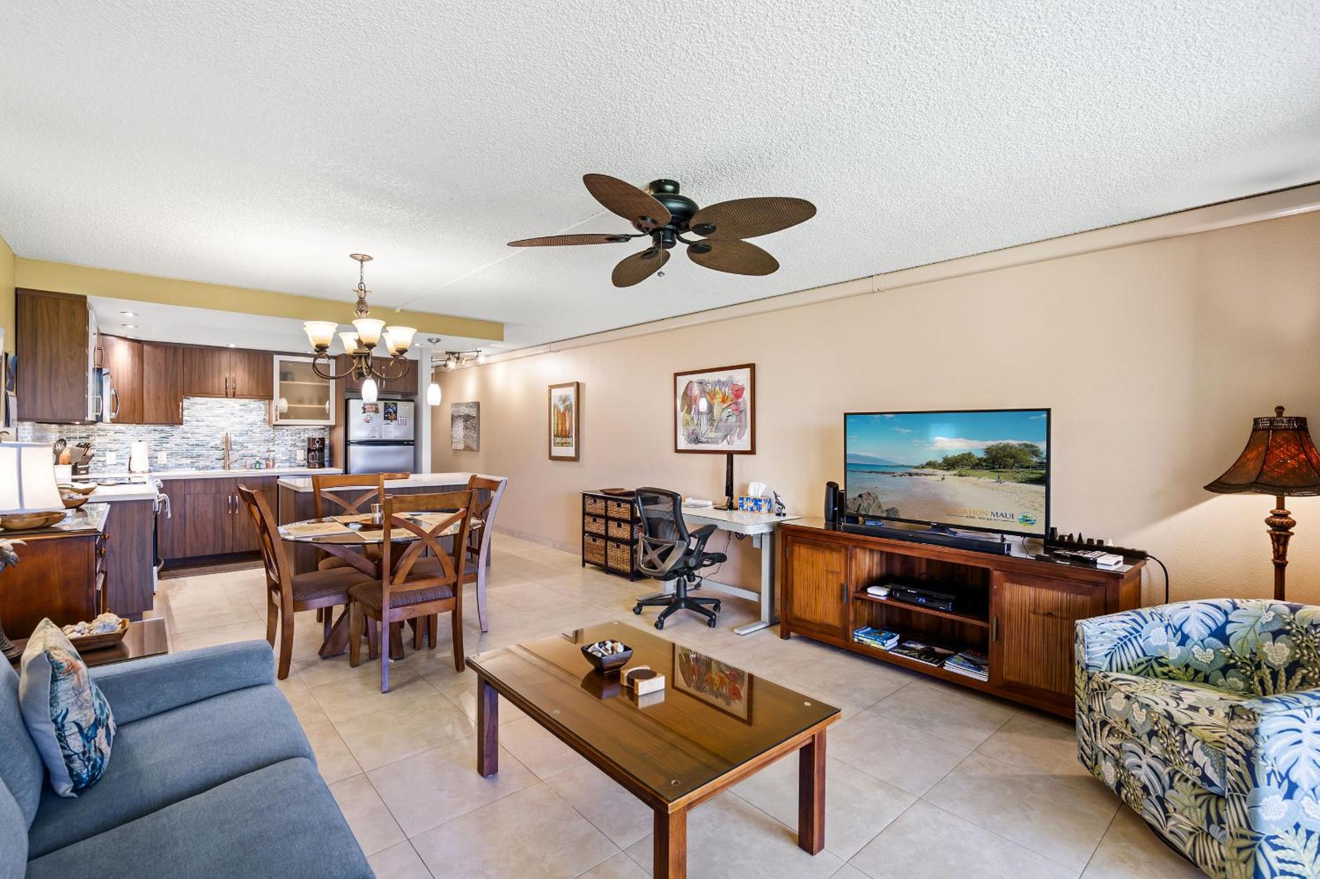 Kamaole Sands 10-113 - Ocean View, Ground Level, Stunning Renovation, Split-AC!