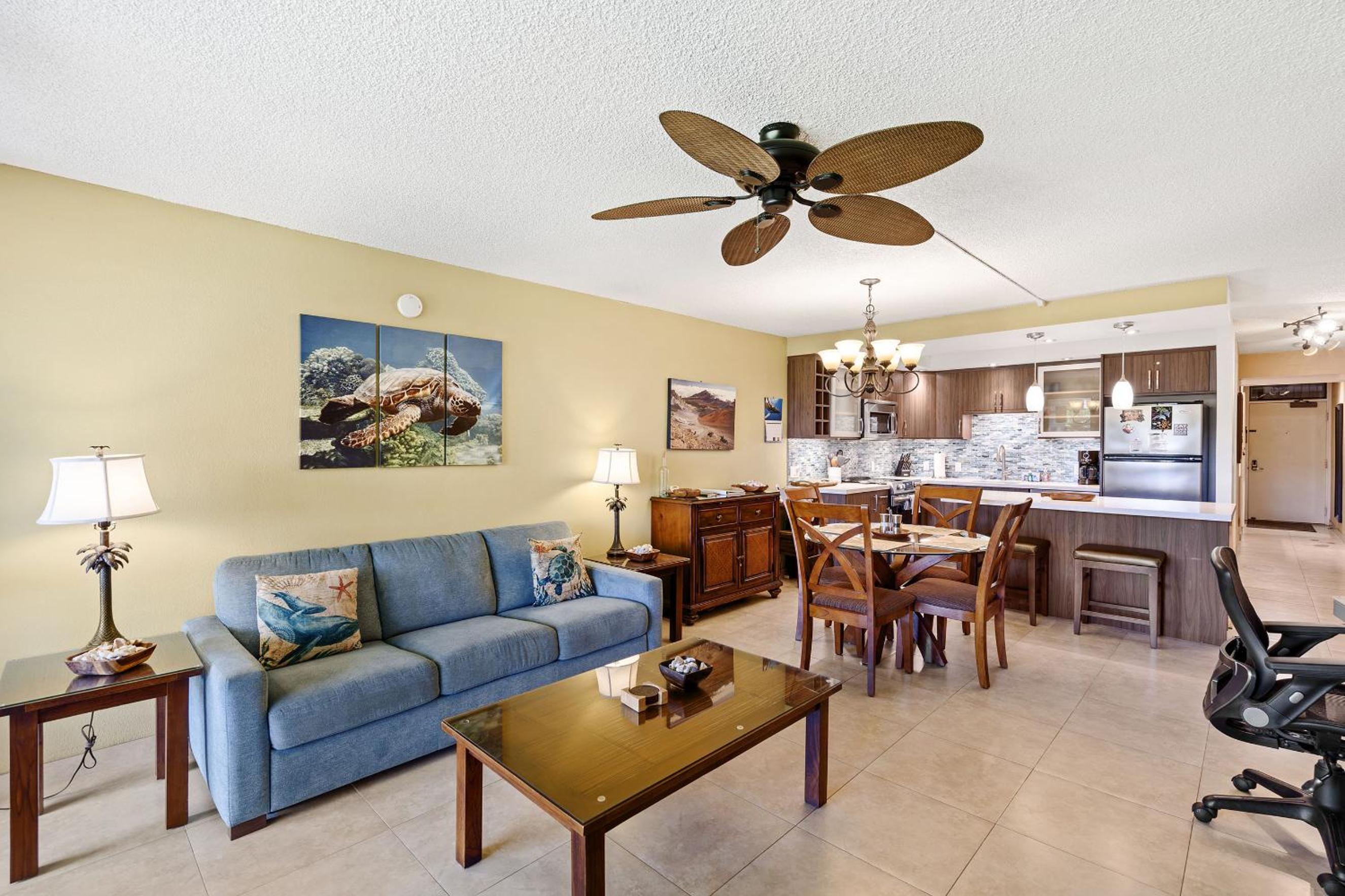 Kamaole Sands 10-113 - Ocean View, Ground Level, Stunning Renovation, Split-AC!