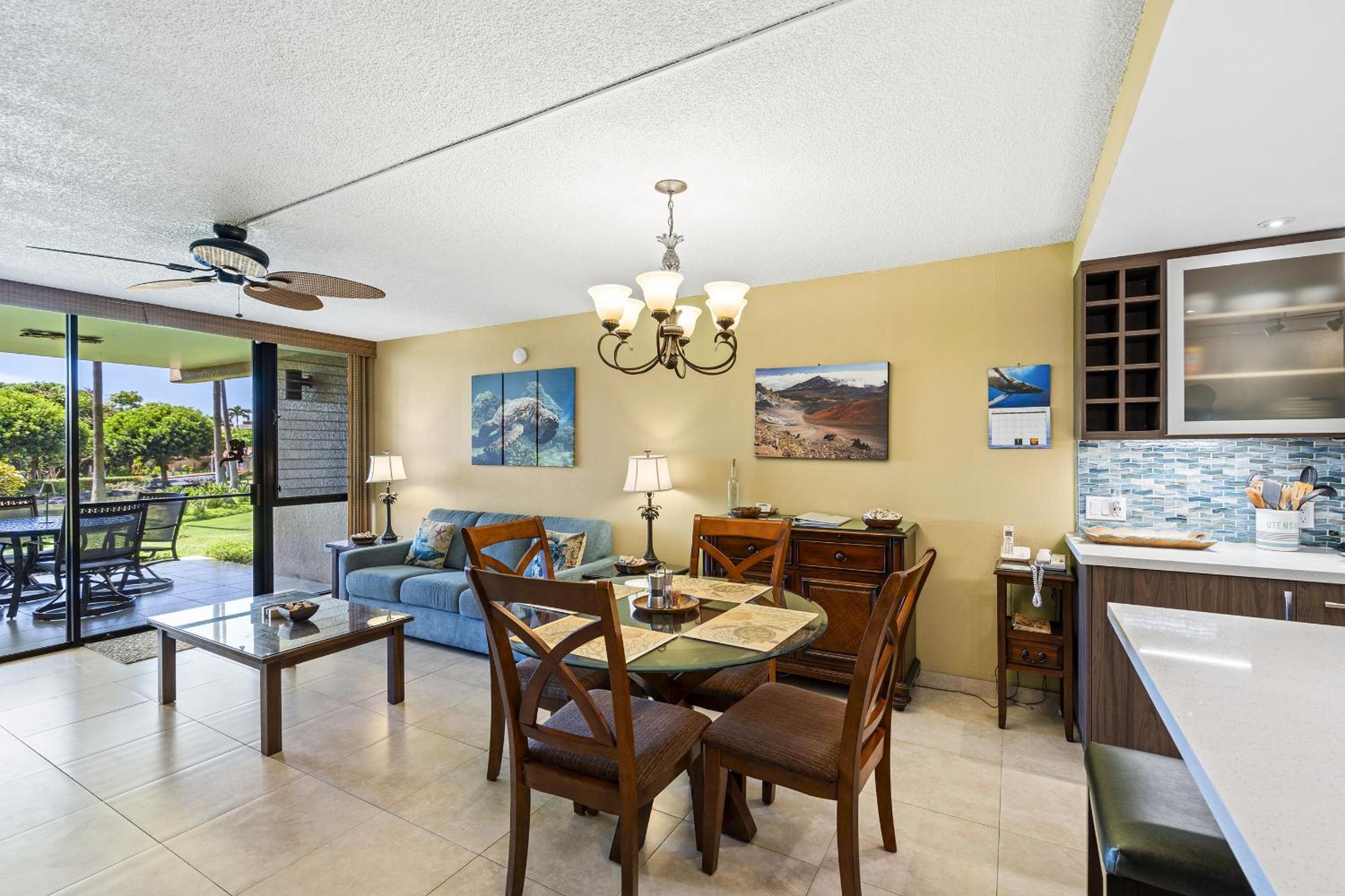 Kamaole Sands 10-113 - Ocean View, Ground Level, Stunning Renovation, Split-AC!