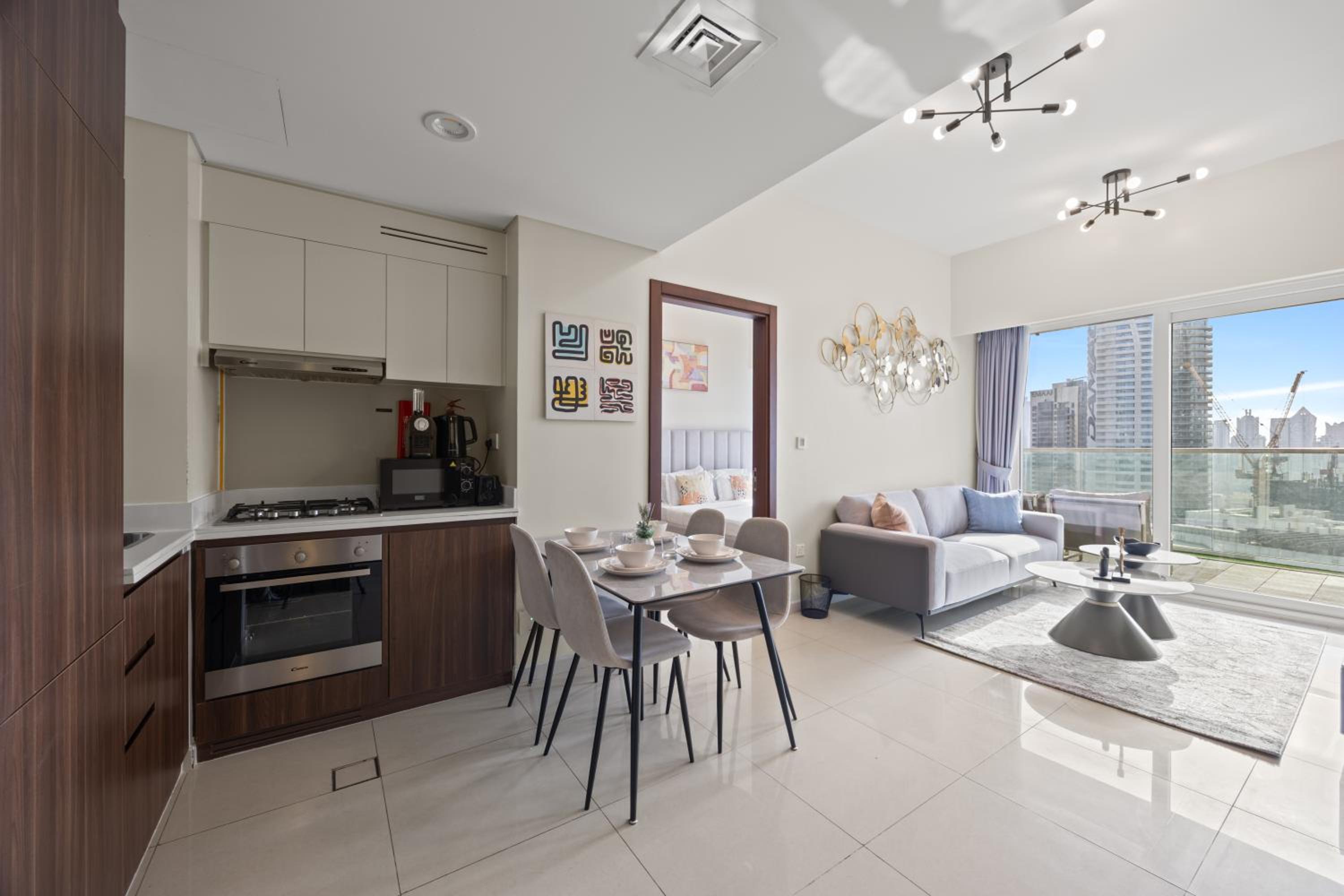 Burj khalifa and Canal views - Luxury Apartments for Rent in Dubai Business Bay