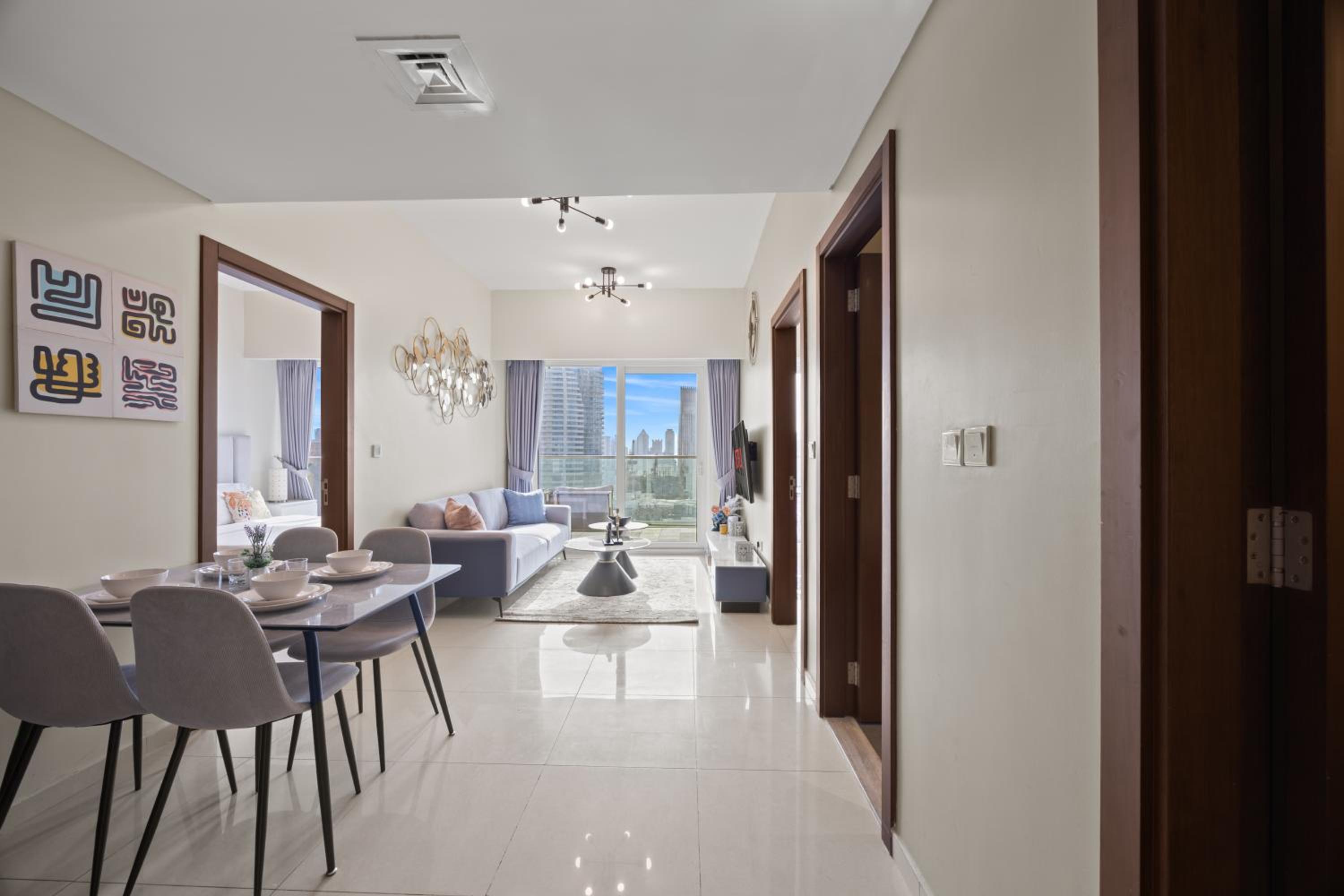 Burj khalifa and Canal views - Luxury Apartments for Rent in Dubai Business Bay