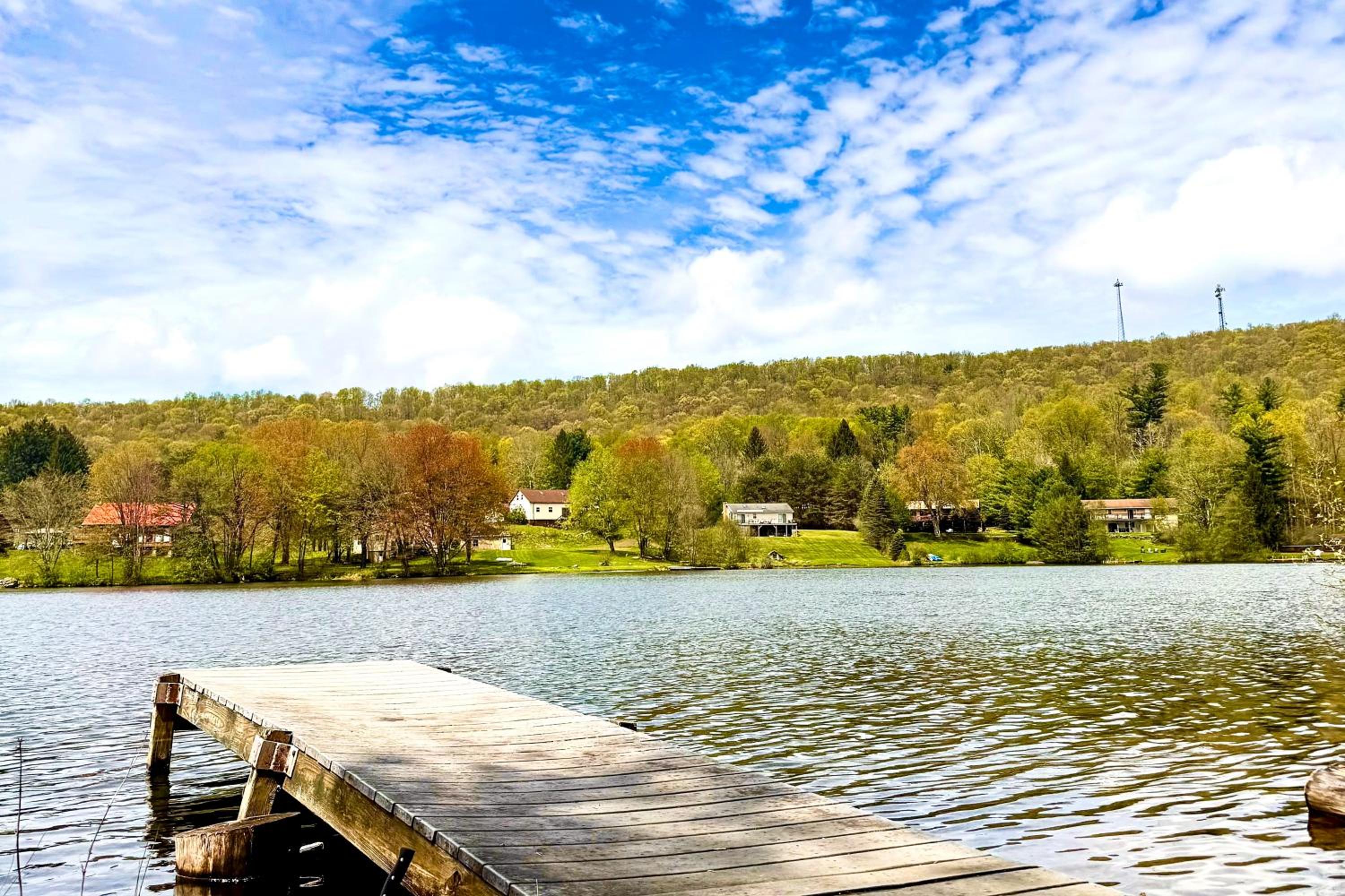 Hot Tub, Dock, Pool Table! Lakefront Poconos Haven
