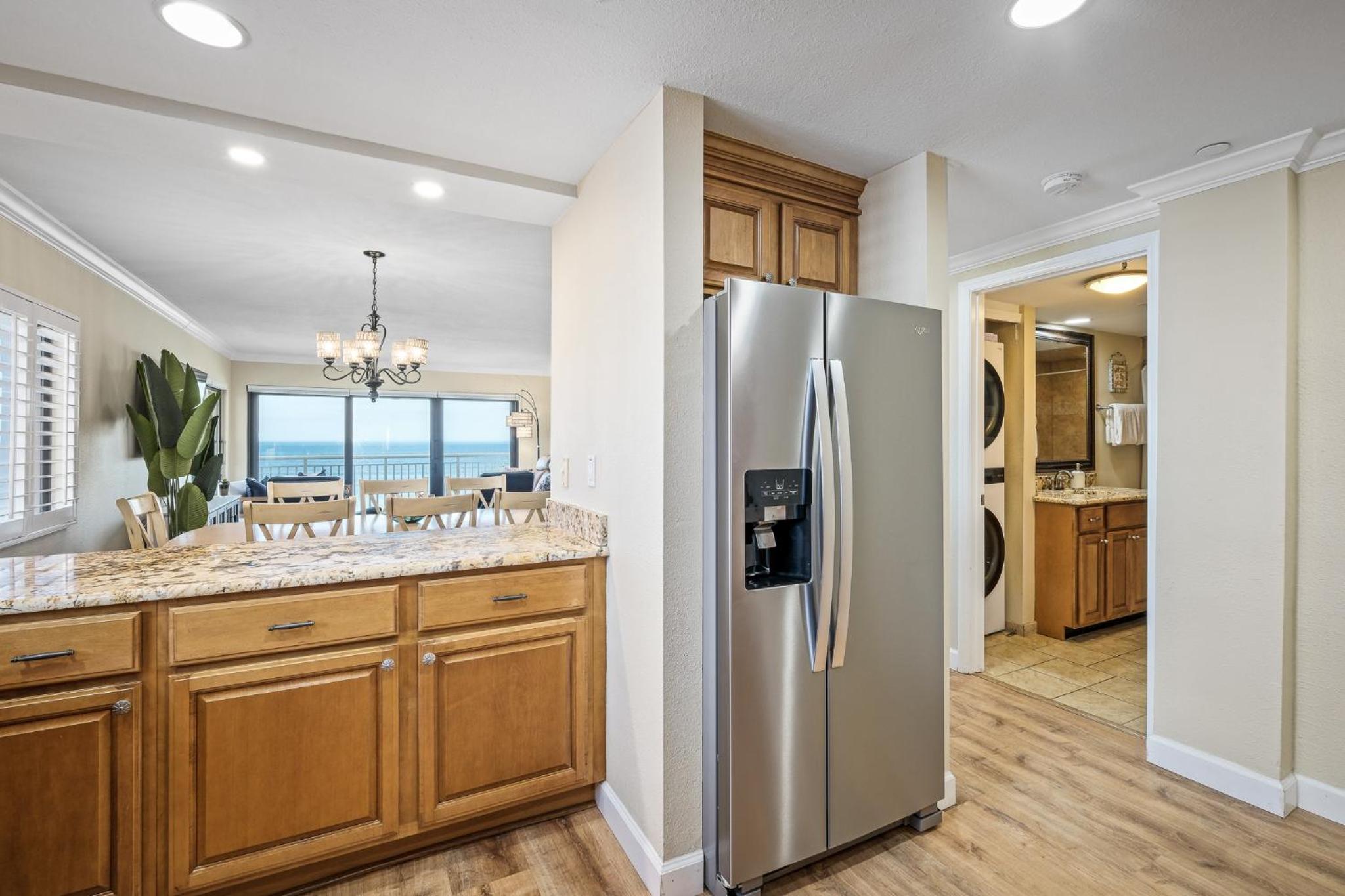 Renovated direct oceanfront corner condo with a huge wrap-around balcony and pool