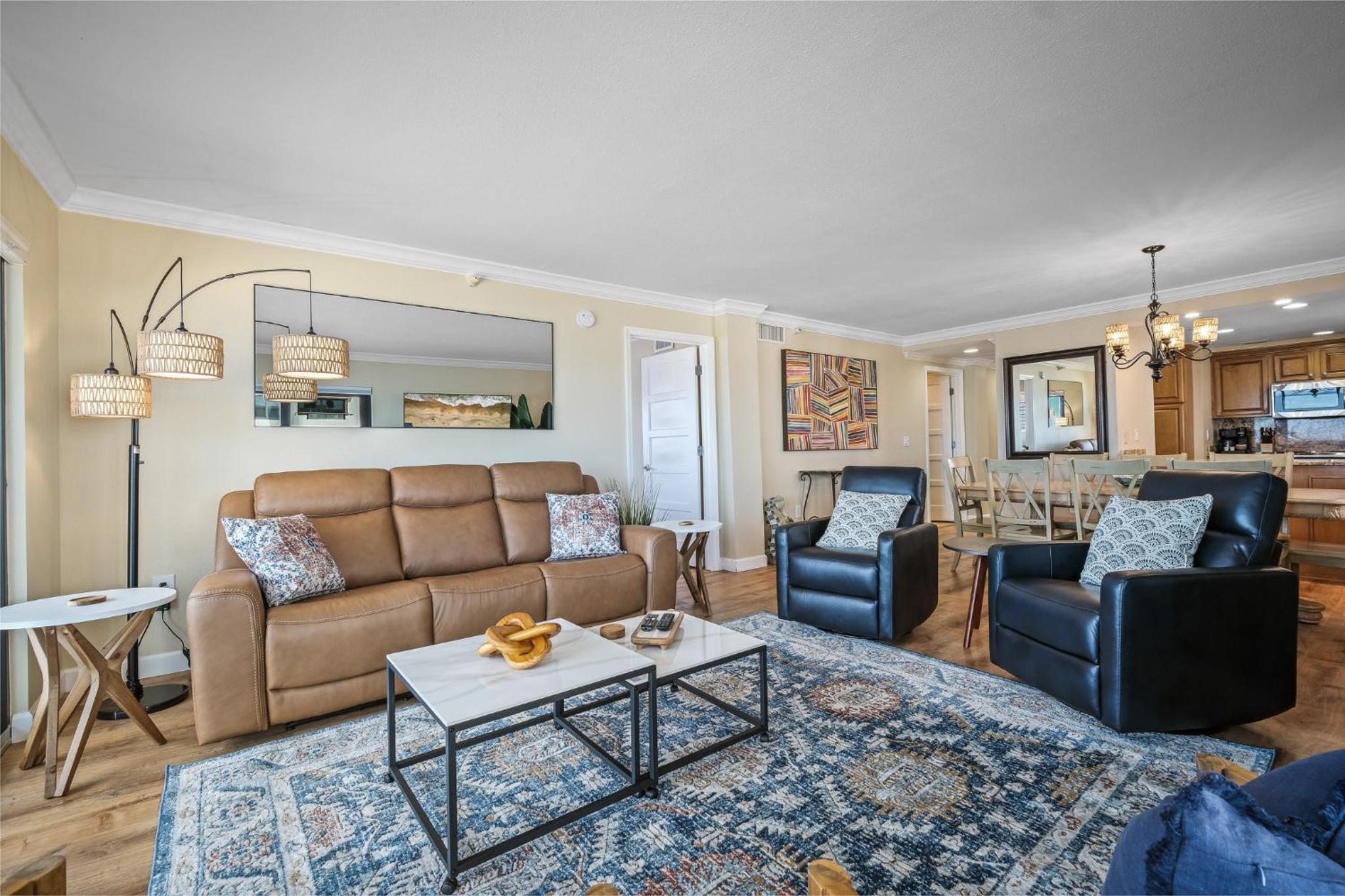 Renovated direct oceanfront corner condo with a huge wrap-around balcony and pool