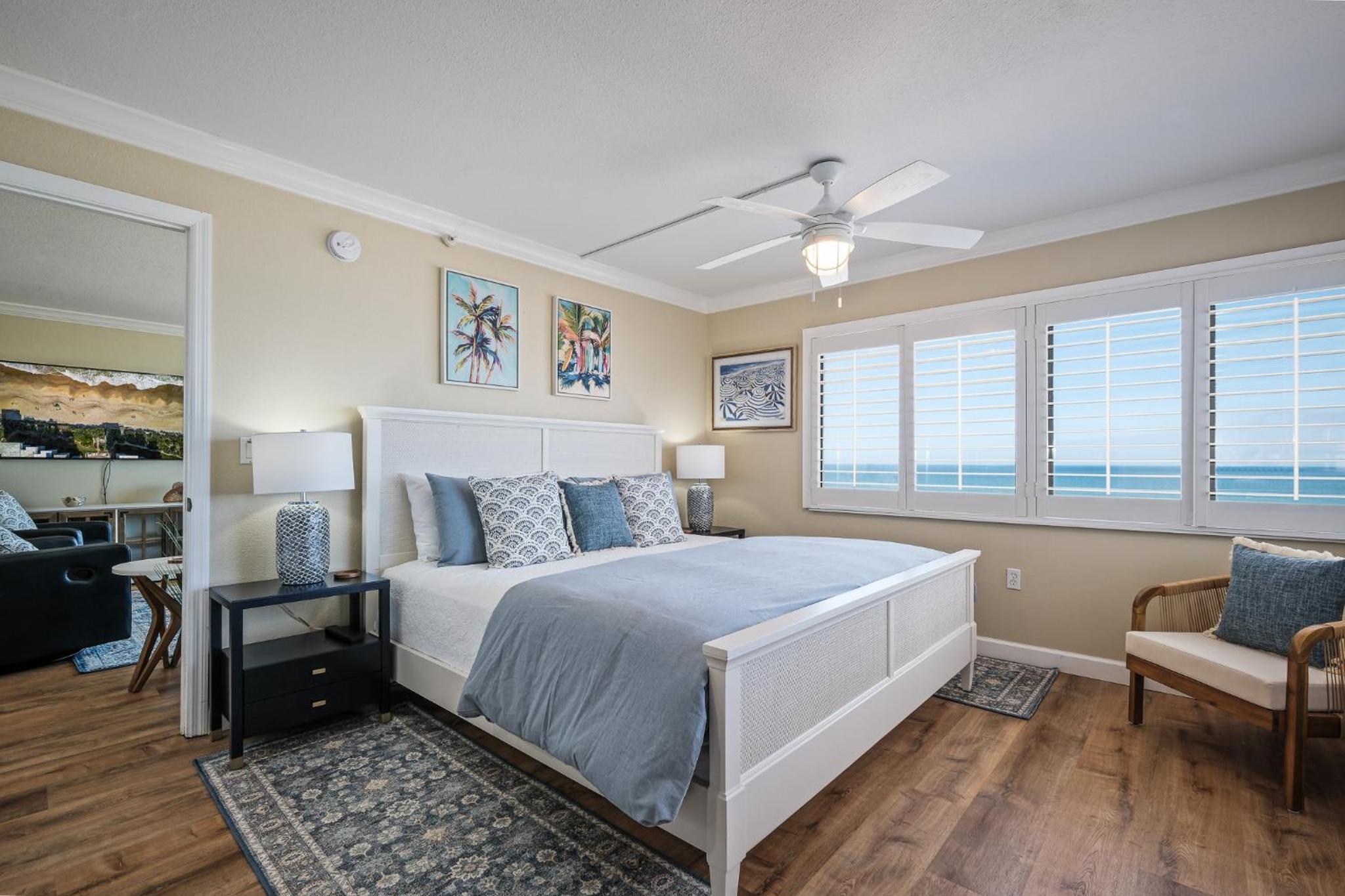 Renovated direct oceanfront corner condo with a huge wrap-around balcony and pool