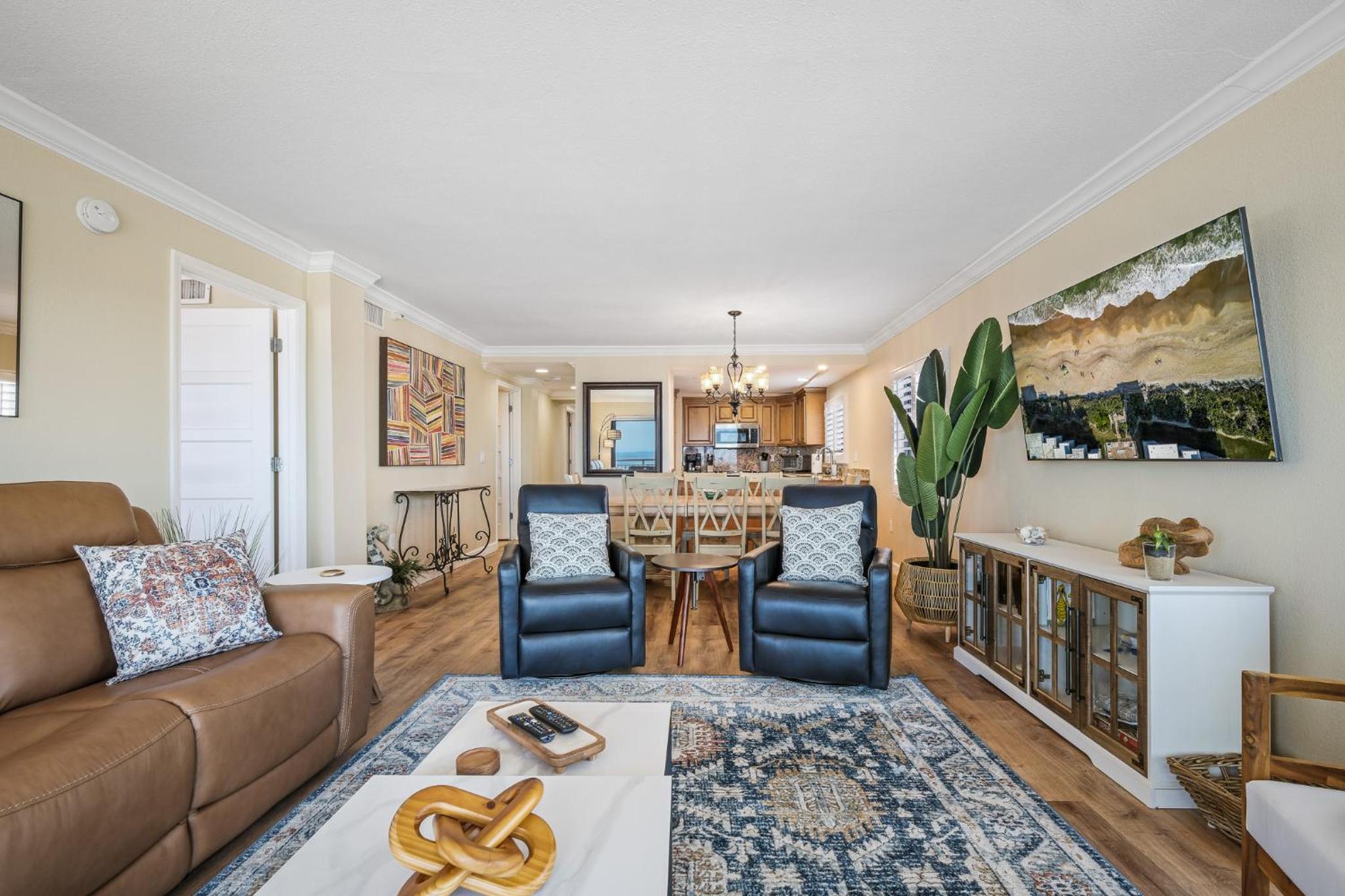 Renovated direct oceanfront corner condo with a huge wrap-around balcony and pool