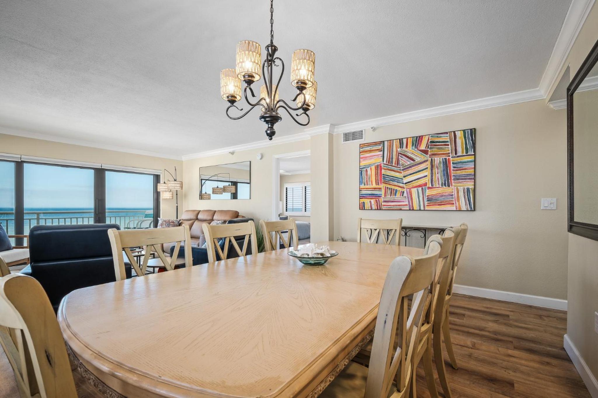 Renovated direct oceanfront corner condo with a huge wrap-around balcony and pool