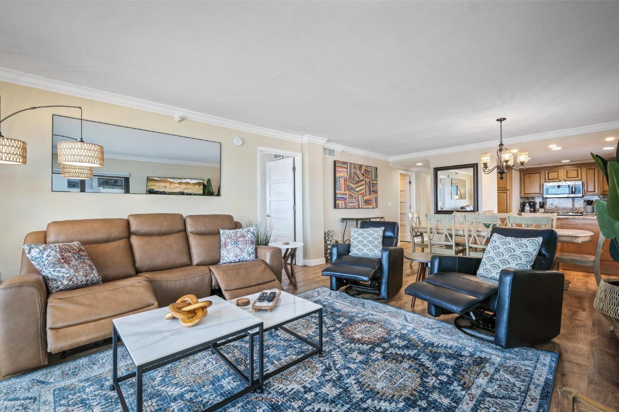 Renovated direct oceanfront corner condo with a huge wrap-around balcony and pool