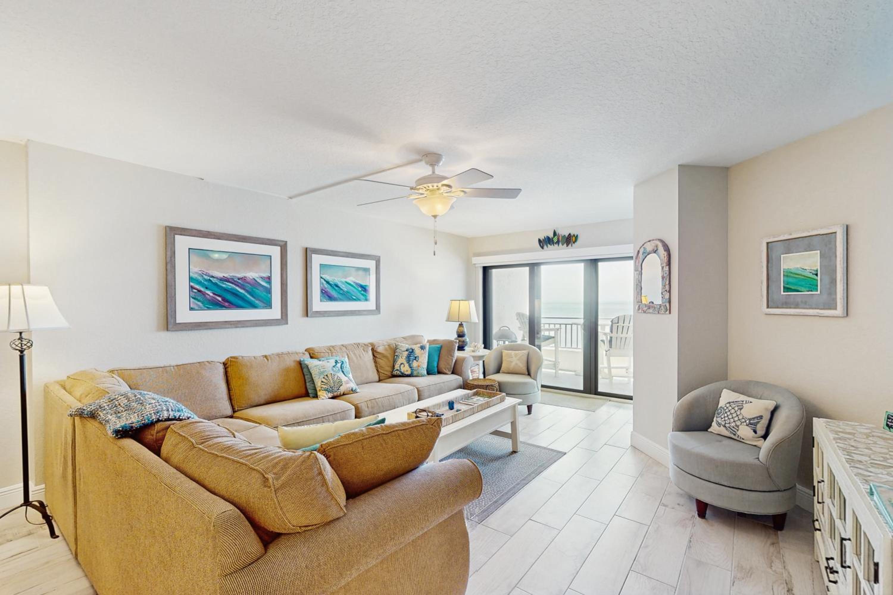 Ocean-View Balcony, Pool! New Smyrna Beach Escape