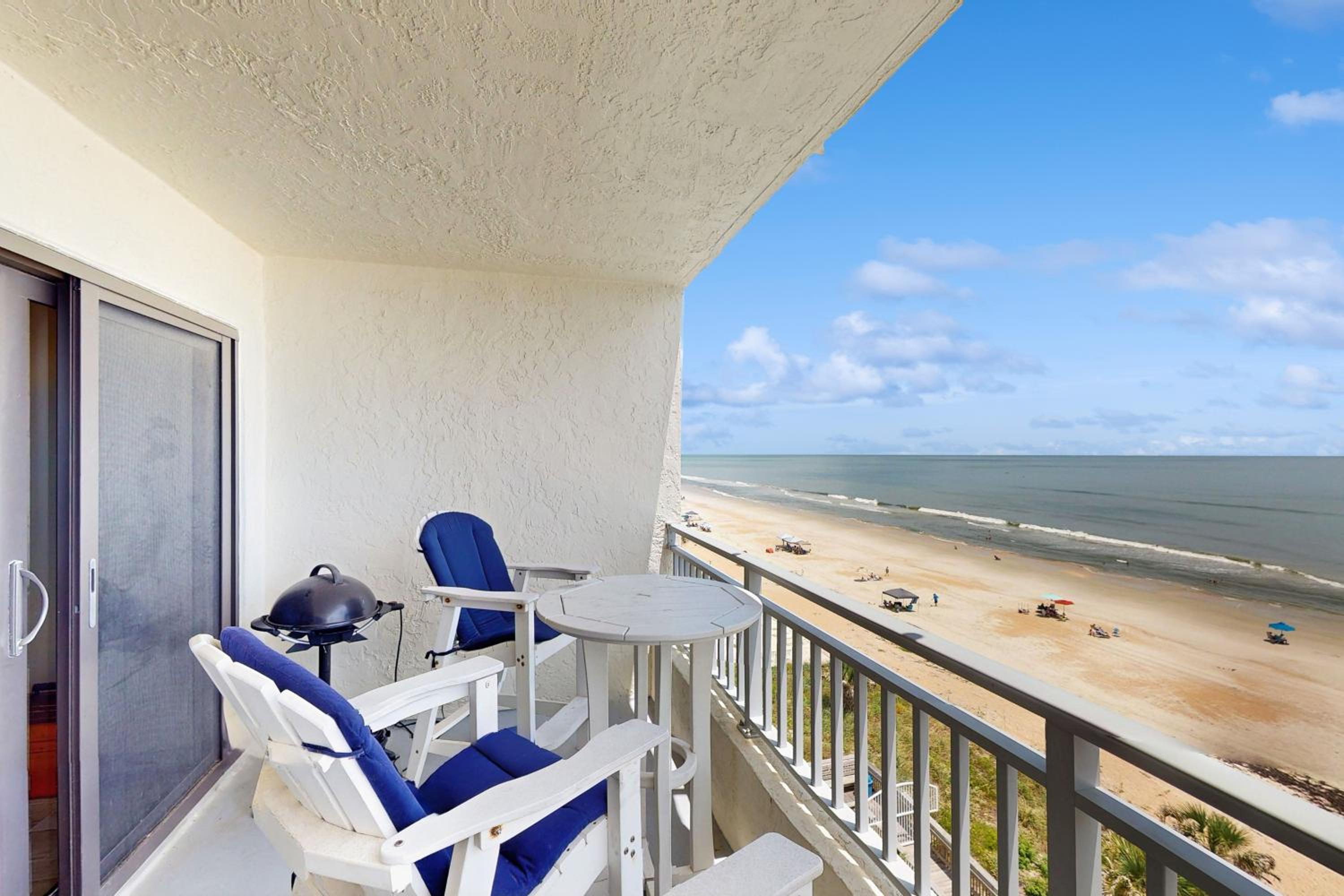 Ocean-View Balcony, Pool! New Smyrna Beach Escape
