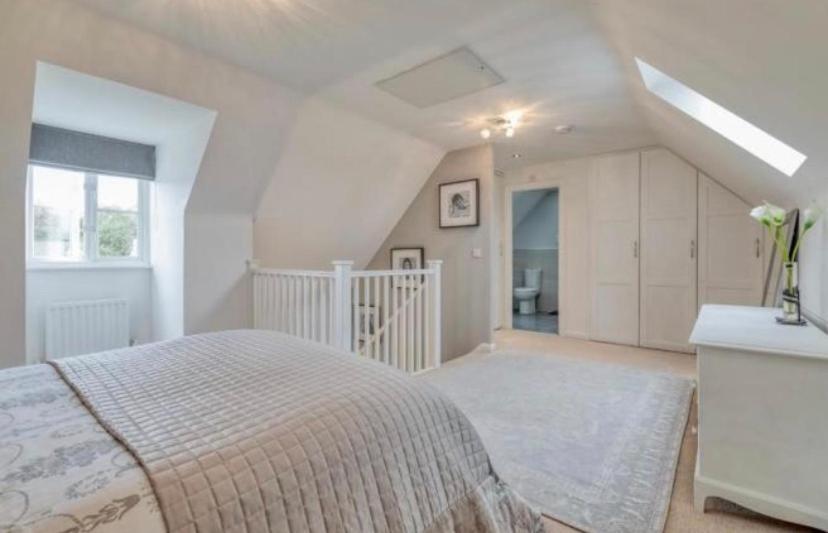Detached family house with private garden.
